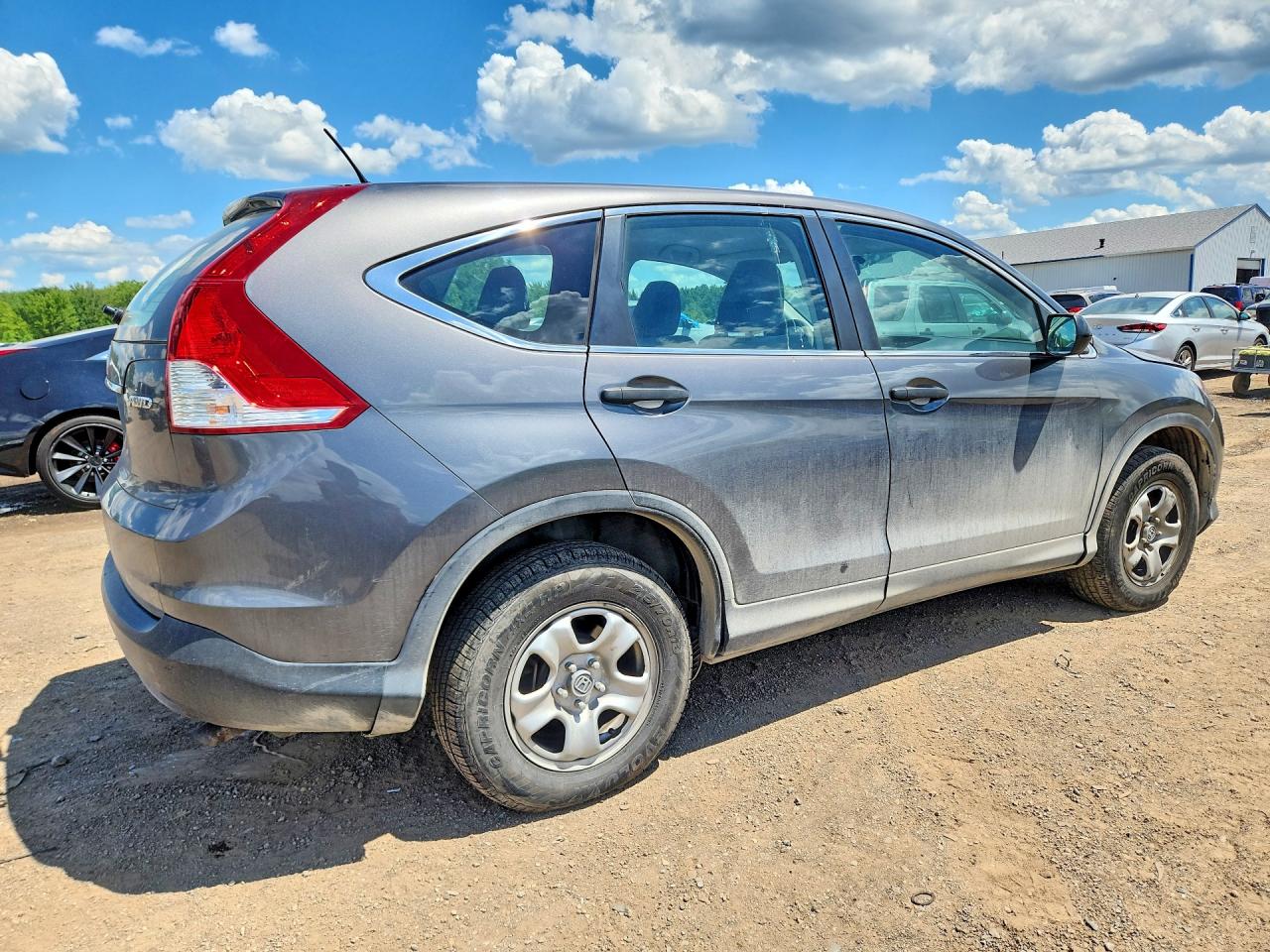 2014 Honda Cr-v Lx Gray vin: 2HKRM4H36EH616992