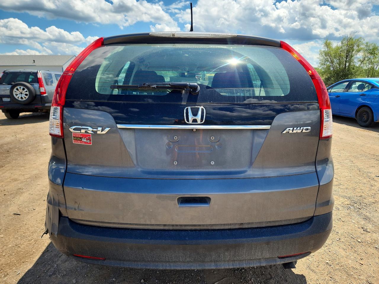 2014 Honda Cr-v Lx Gray vin: 2HKRM4H36EH616992