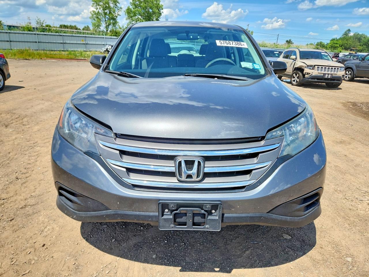 2014 Honda Cr-v Lx Gray vin: 2HKRM4H36EH616992