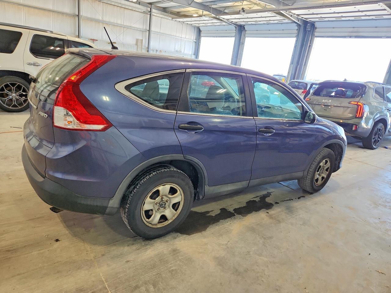 2014 Honda Cr-v Lx Blue vin: 2HKRM4H36EH618855