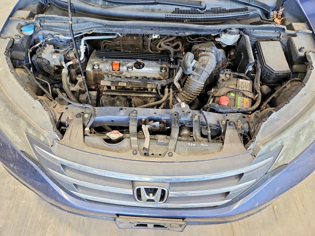 2014 Honda Cr-v Lx Blue vin: 2HKRM4H36EH618855