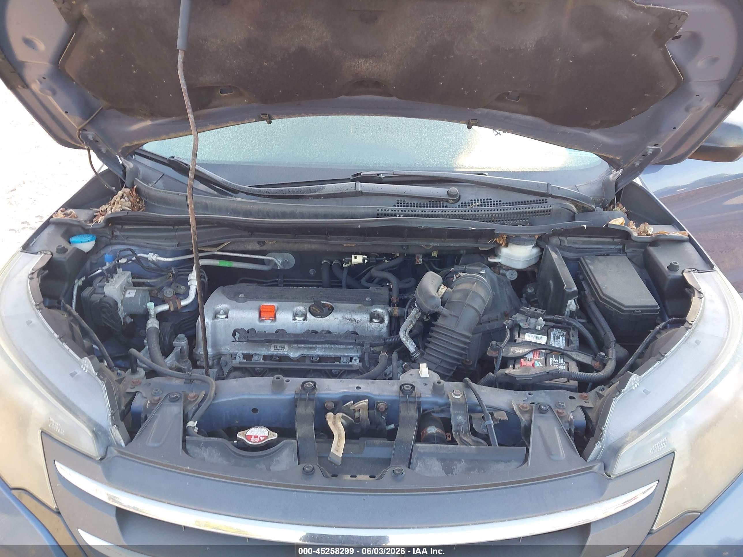 2014 Honda Cr-v Lx Blue vin: 2HKRM4H36EH635476