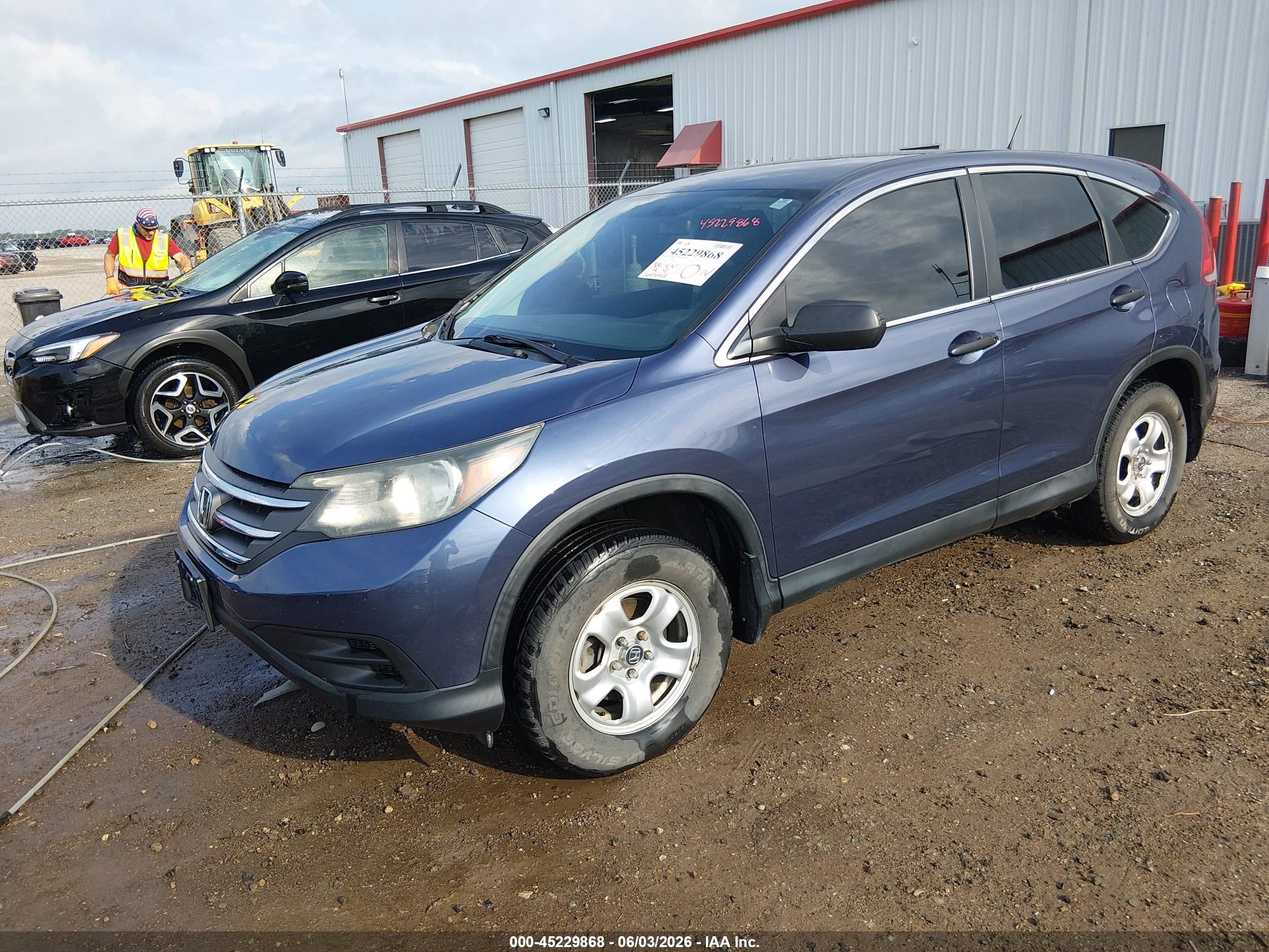 2014 Honda Cr-v Lx Синий vin: 2HKRM4H36EH644064