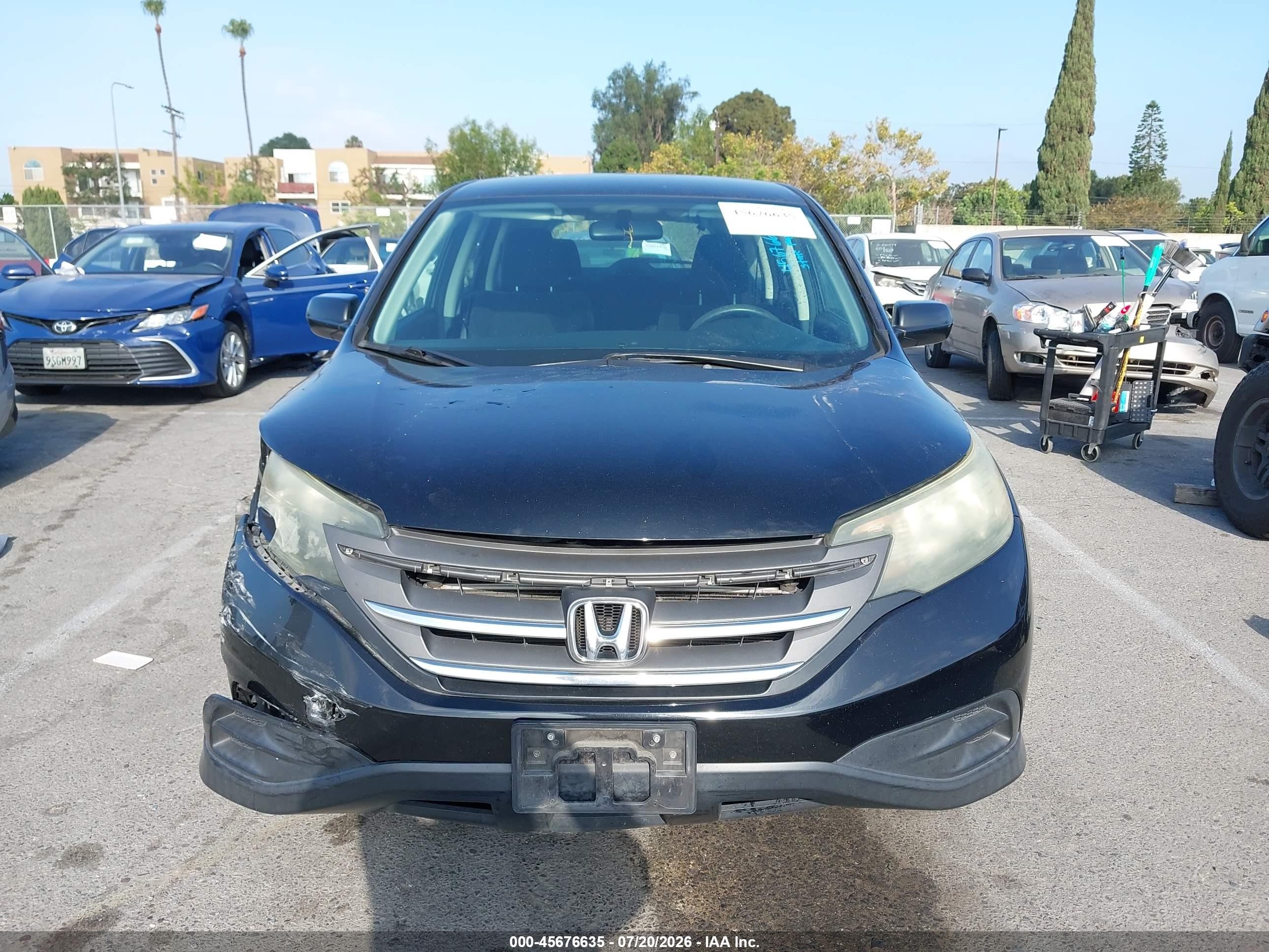 2014 Honda Cr-v Lx Black vin: 2HKRM4H36EH648535