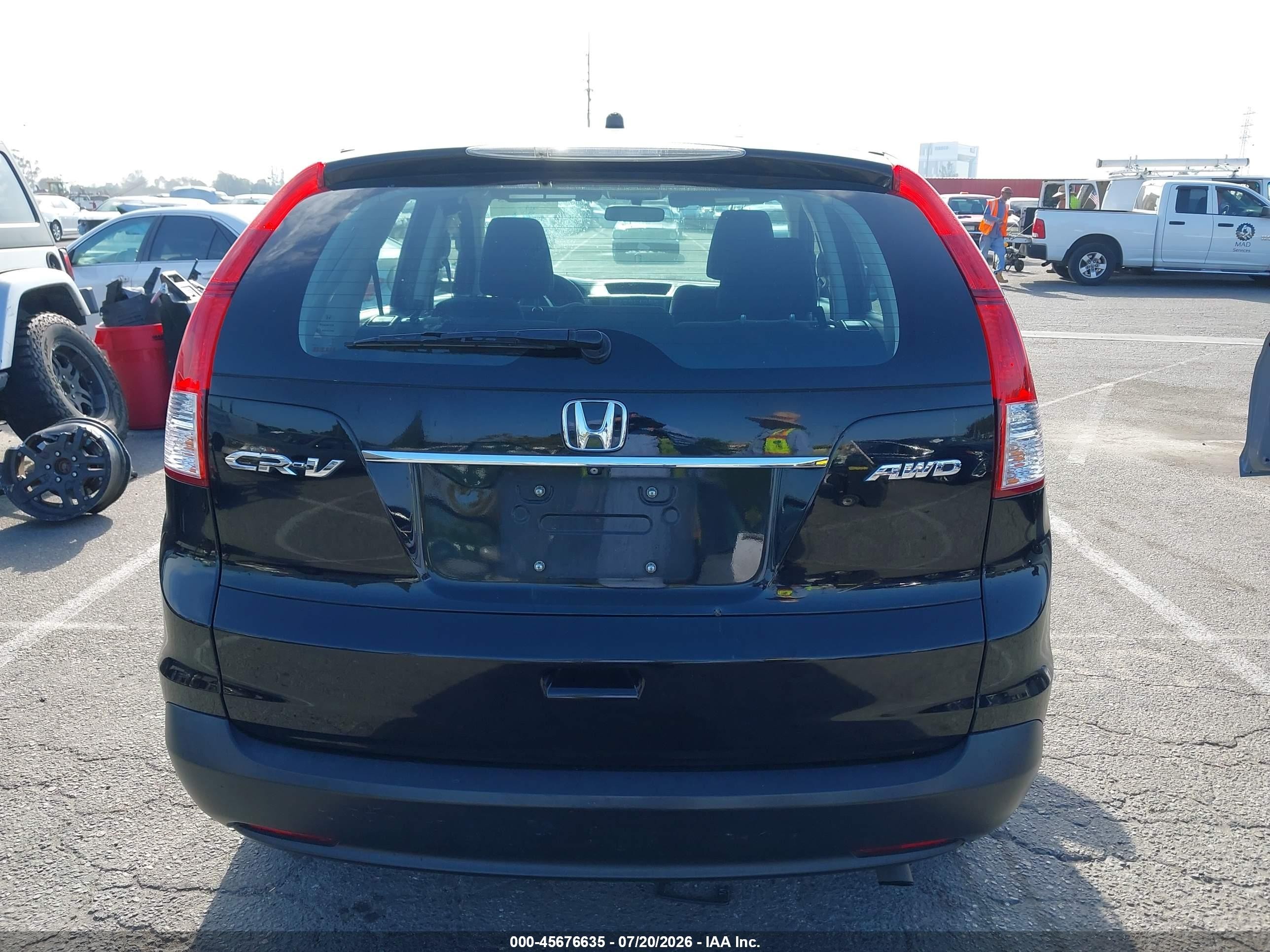 2014 Honda Cr-v Lx Black vin: 2HKRM4H36EH648535