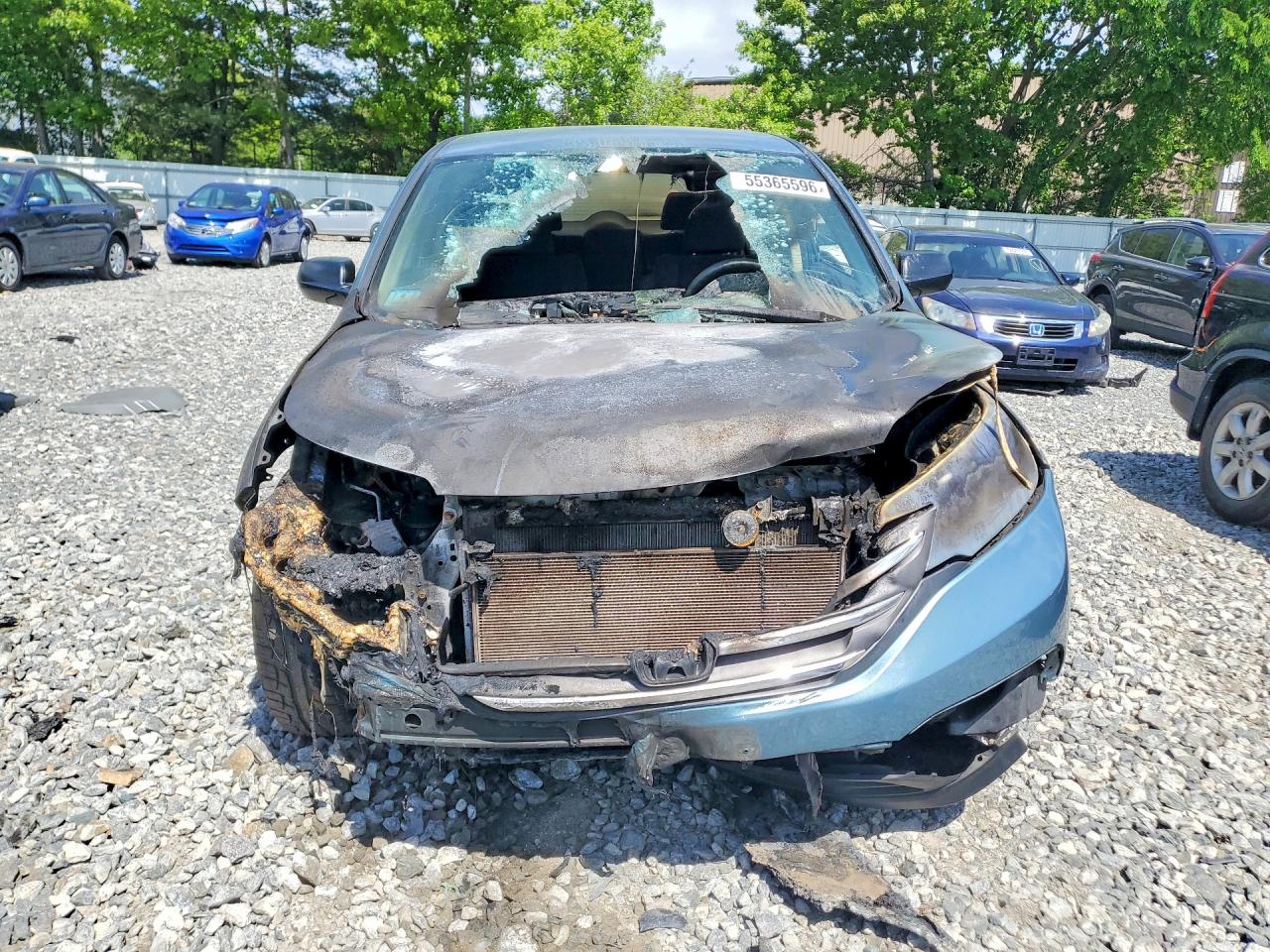 2014 Honda Cr-v Lx Blue vin: 2HKRM4H36EH681888