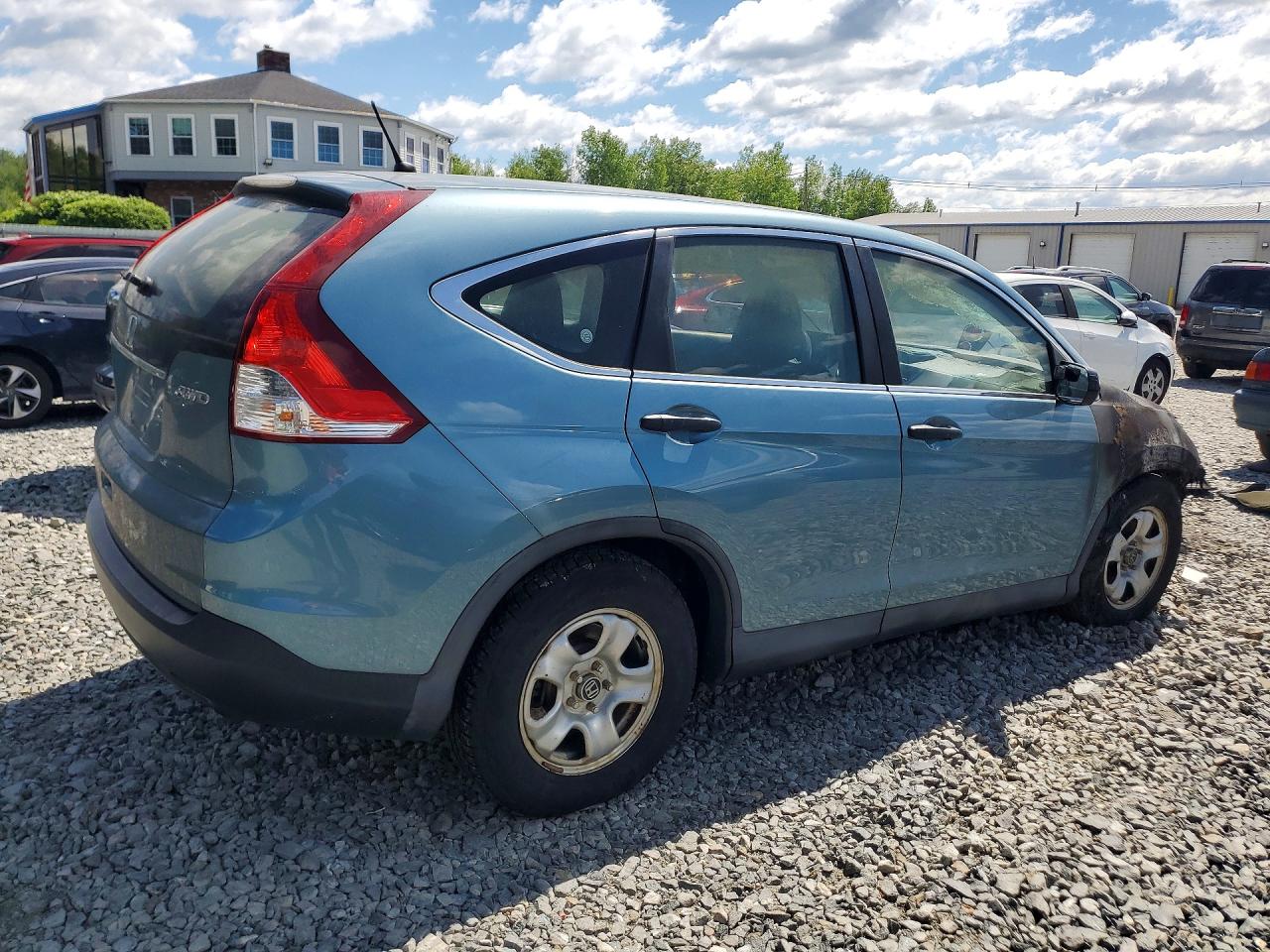 2014 Honda Cr-v Lx Blue vin: 2HKRM4H36EH681888