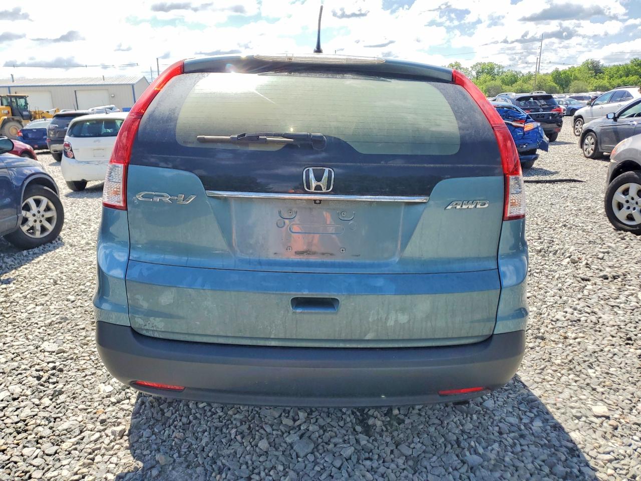 2014 Honda Cr-v Lx Blue vin: 2HKRM4H36EH681888