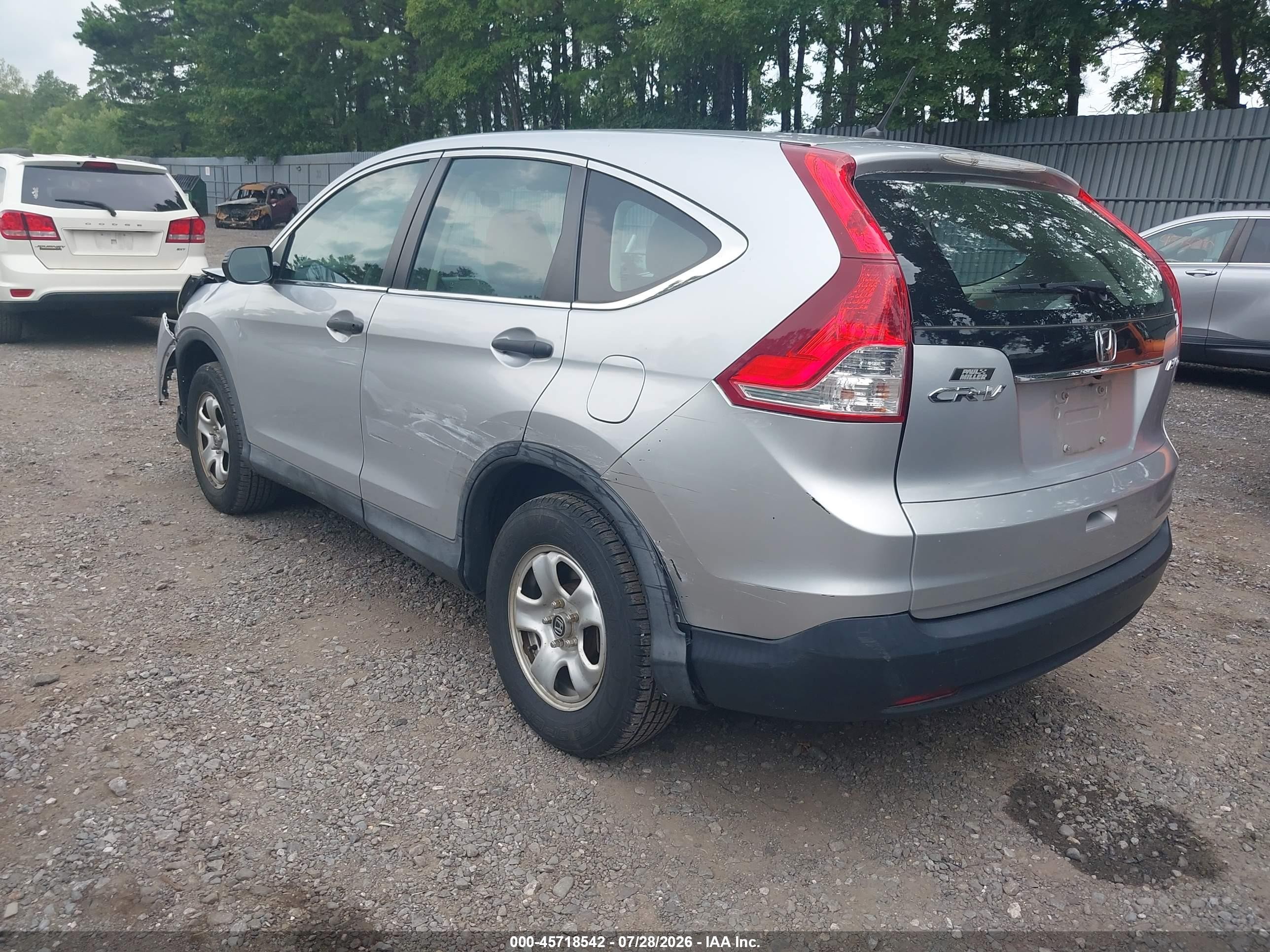 2014 Honda Cr-v Lx Серебряный vin: 2HKRM4H36EH684130