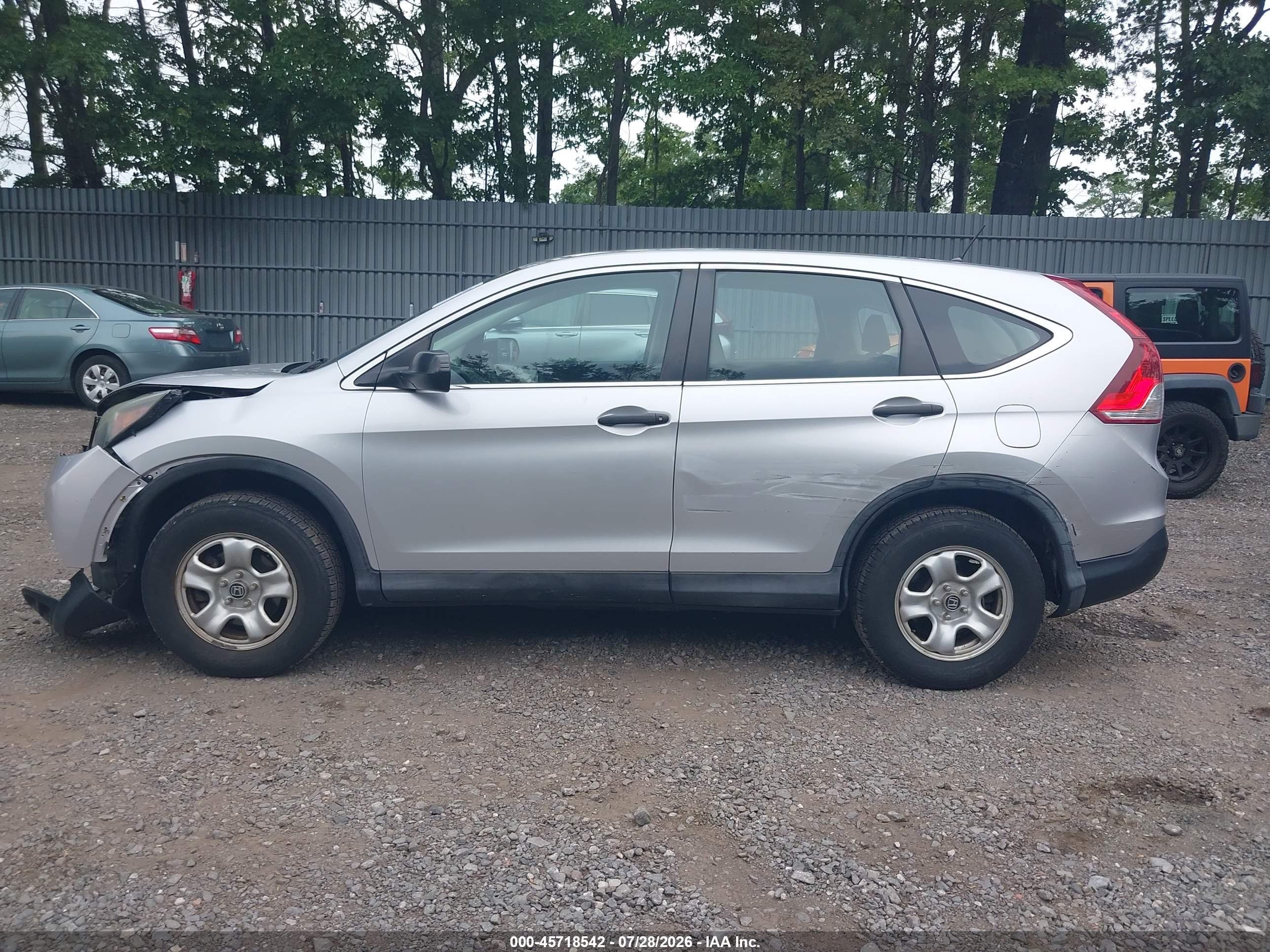 2014 Honda Cr-v Lx Серебряный vin: 2HKRM4H36EH684130