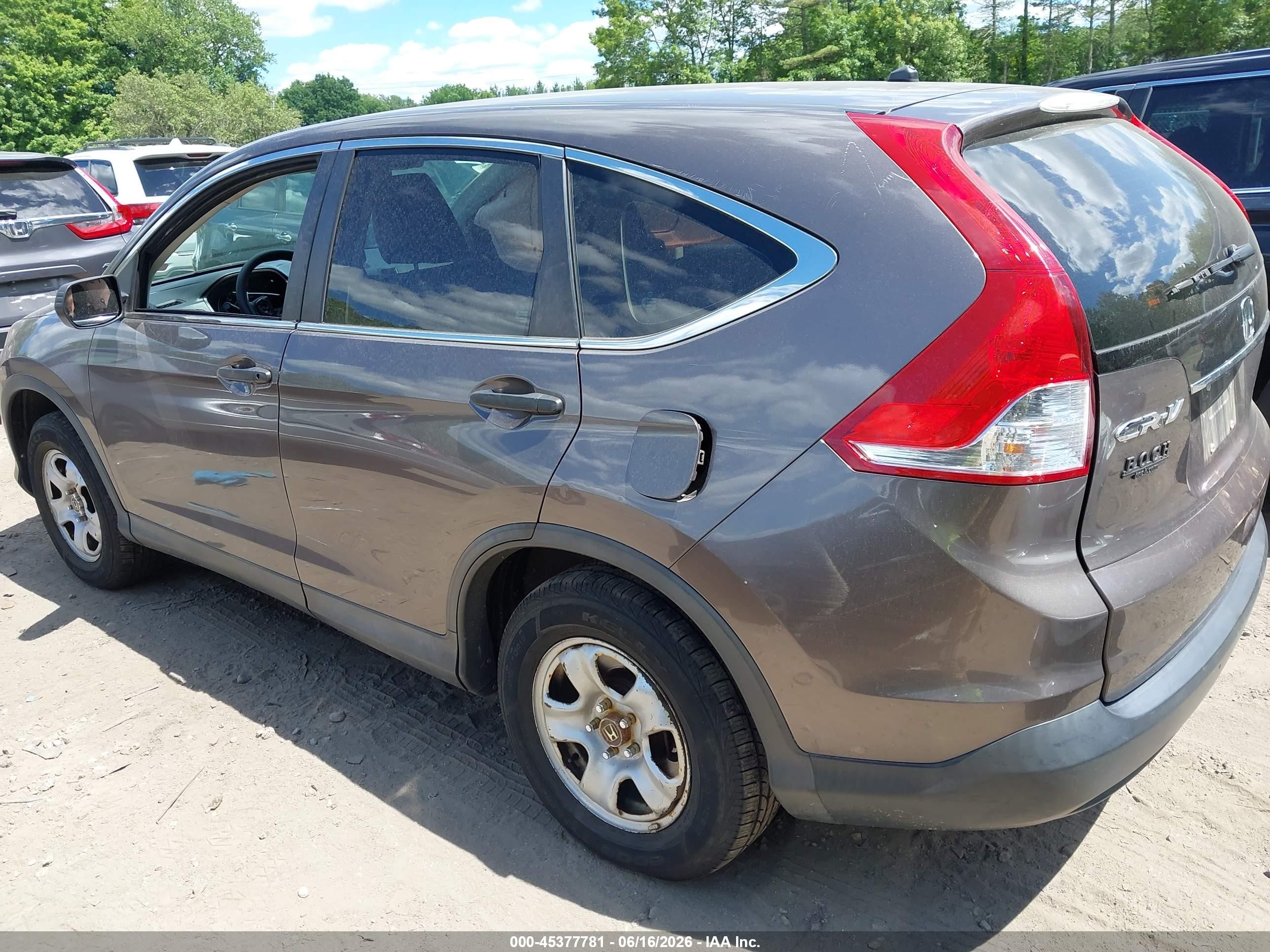 2014 Honda Cr-v Lx Brown vin: 2HKRM4H36EH702237