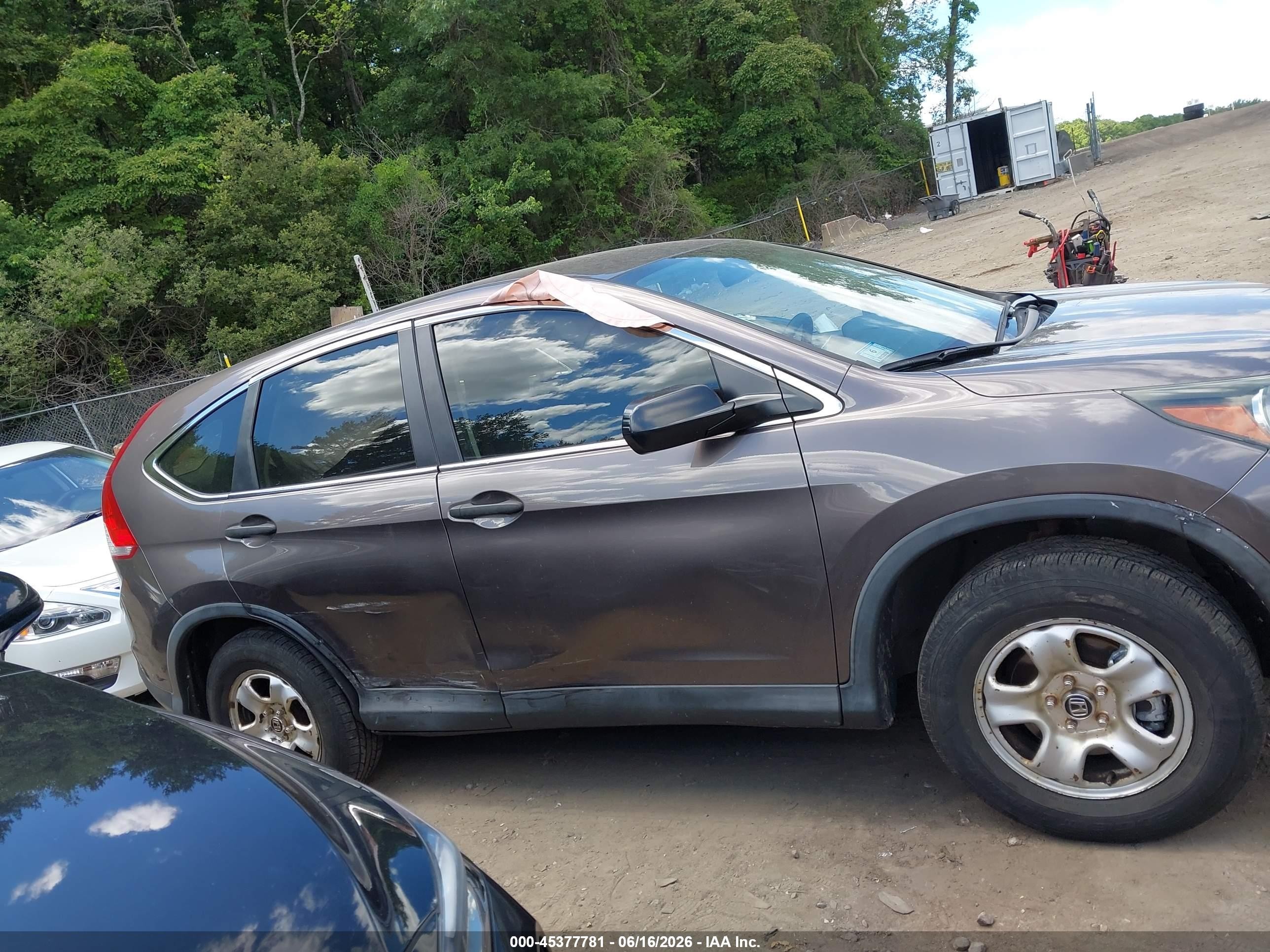2014 Honda Cr-v Lx Brown vin: 2HKRM4H36EH702237