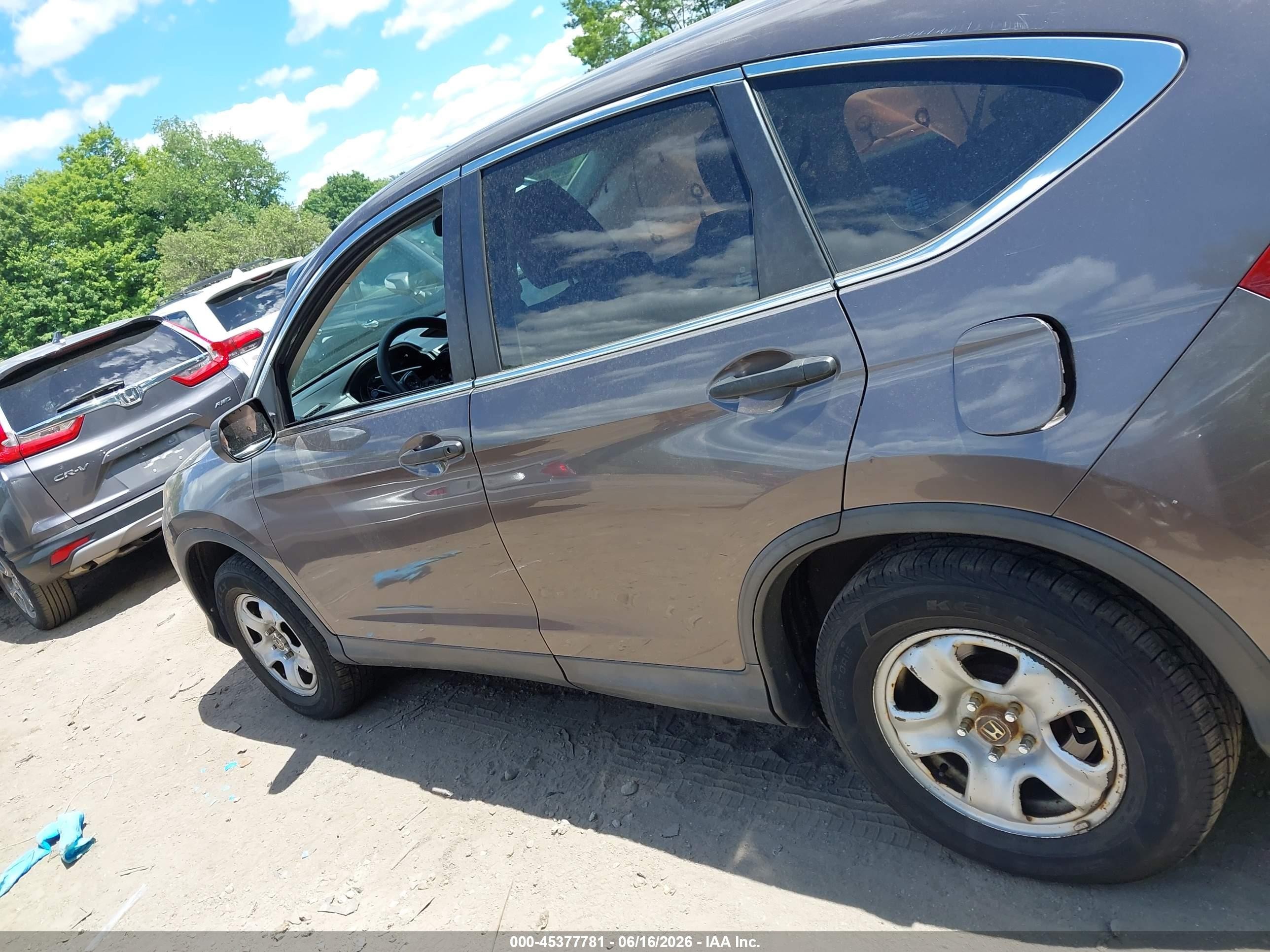 2014 Honda Cr-v Lx Brown vin: 2HKRM4H36EH702237