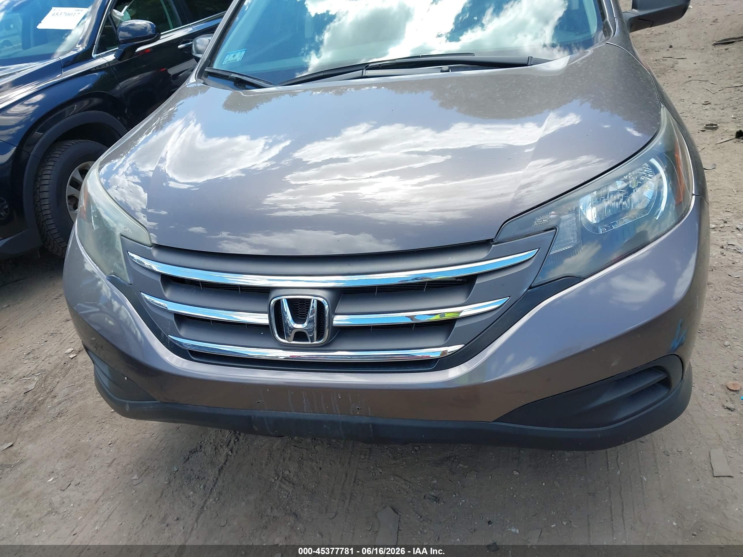 2014 Honda Cr-v Lx Brown vin: 2HKRM4H36EH702237