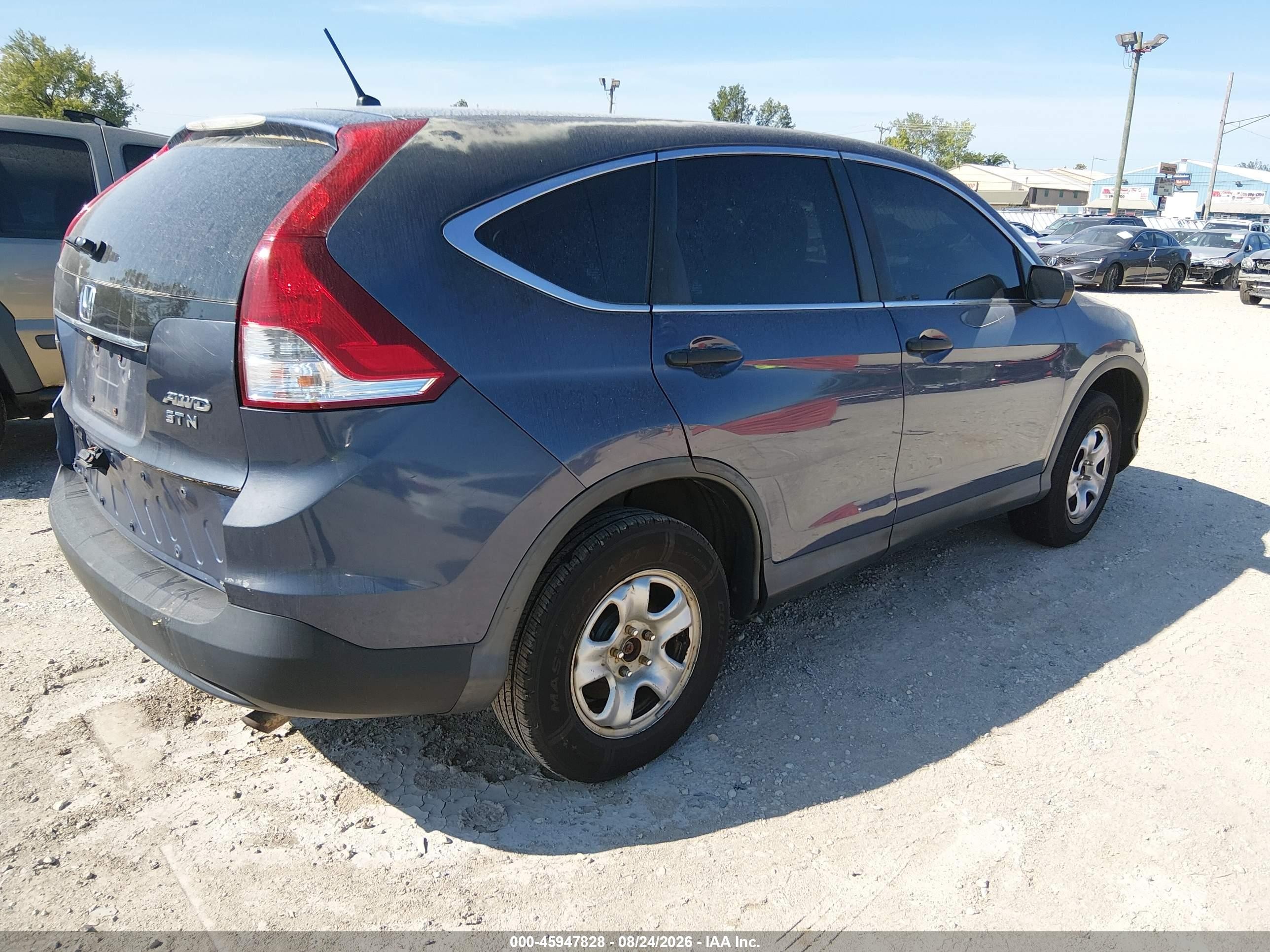 2014 Honda Cr-v Lx Dark Blue vin: 2HKRM4H36EH702707