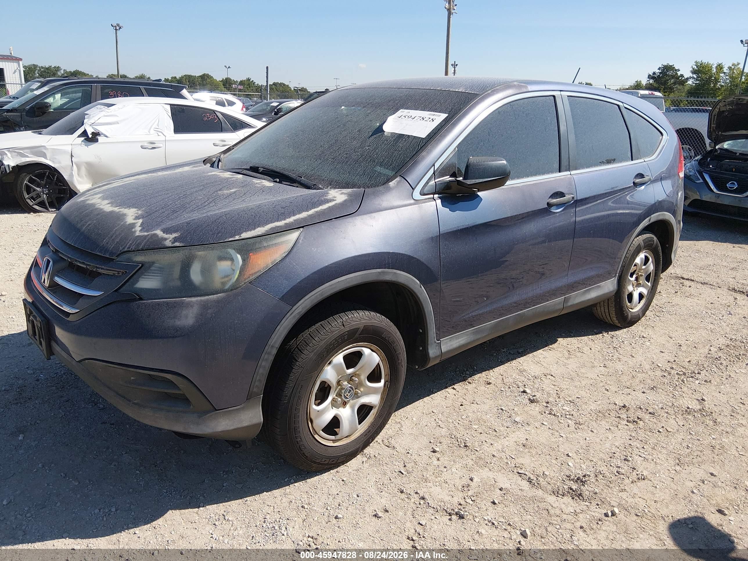 2014 Honda Cr-v Lx Dark Blue vin: 2HKRM4H36EH702707