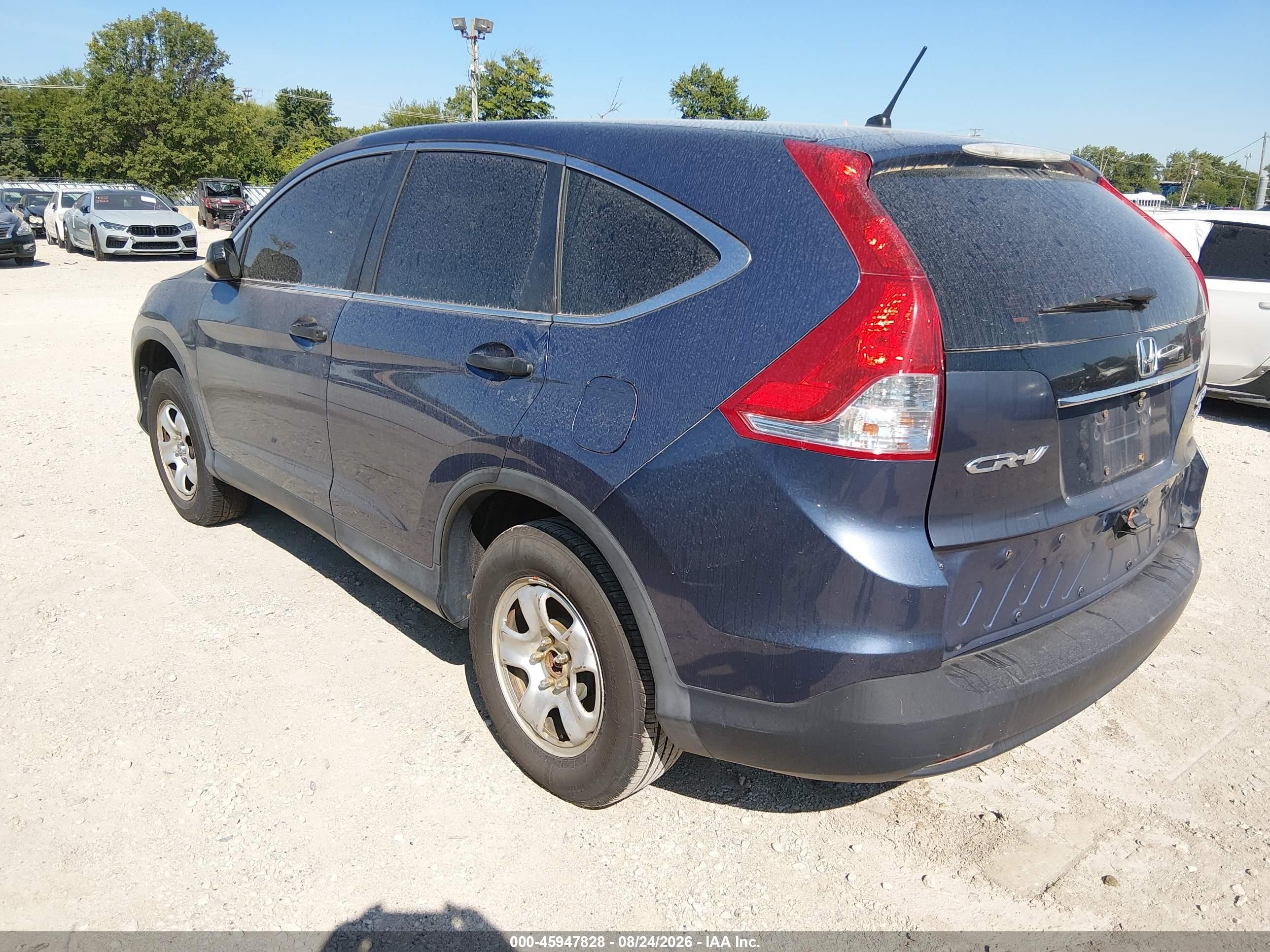 2014 Honda Cr-v Lx Dark Blue vin: 2HKRM4H36EH702707