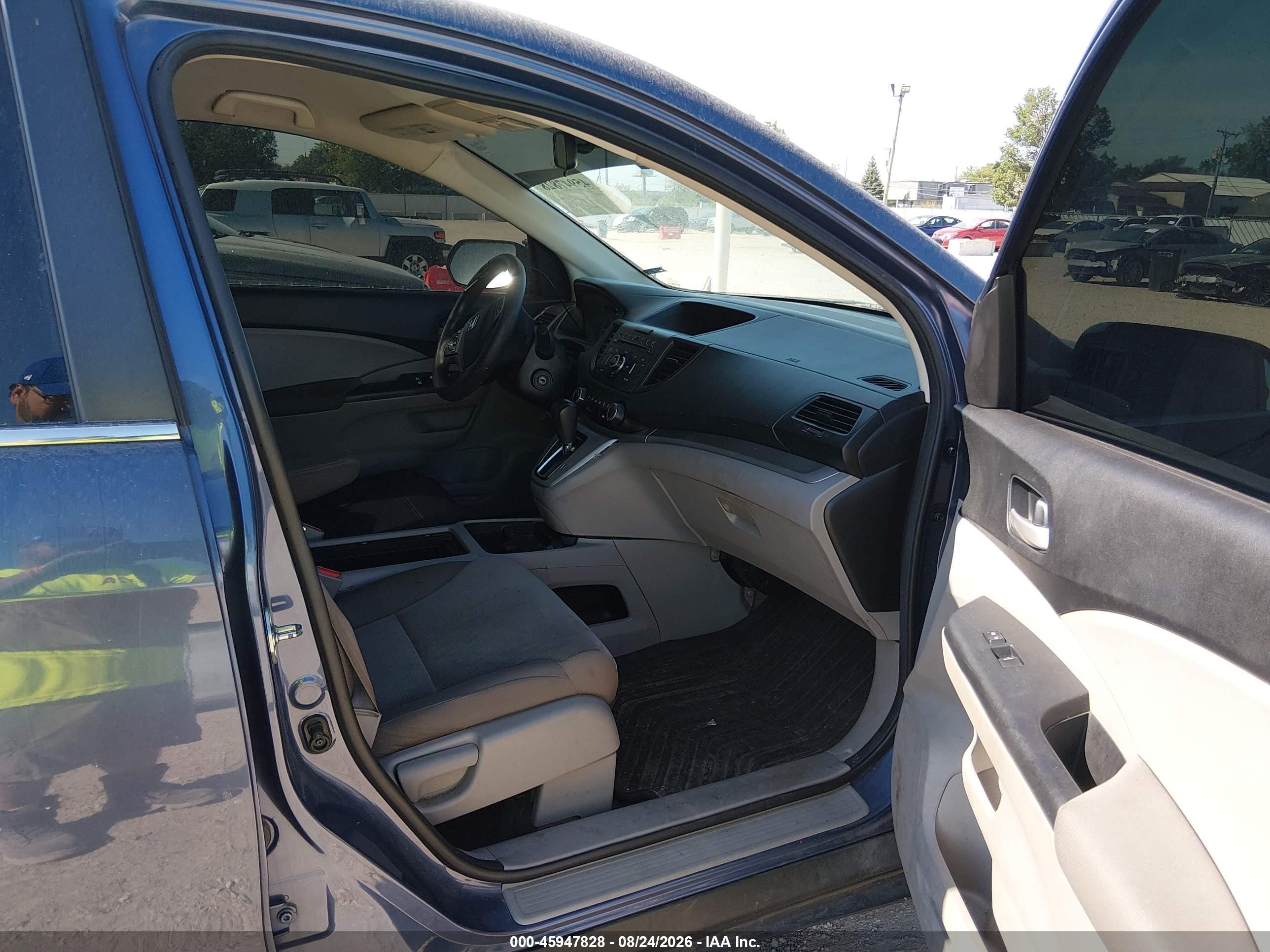 2014 Honda Cr-v Lx Dark Blue vin: 2HKRM4H36EH702707