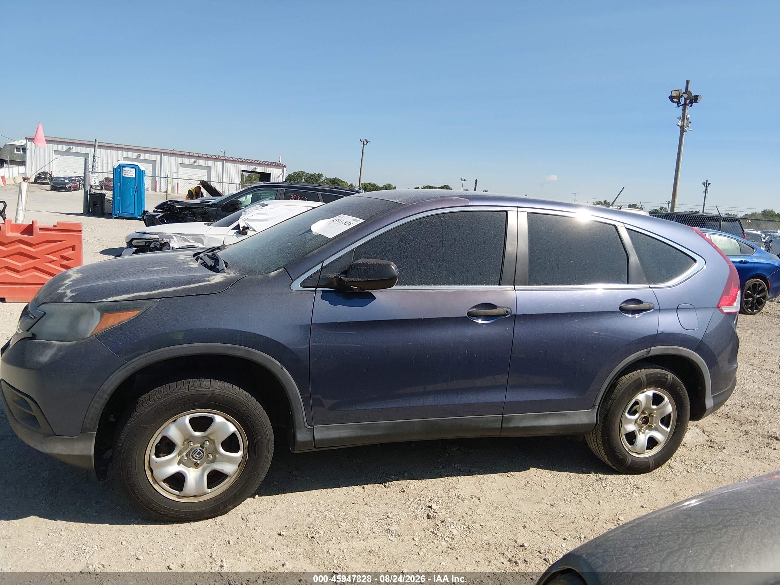 2014 Honda Cr-v Lx Dark Blue vin: 2HKRM4H36EH702707