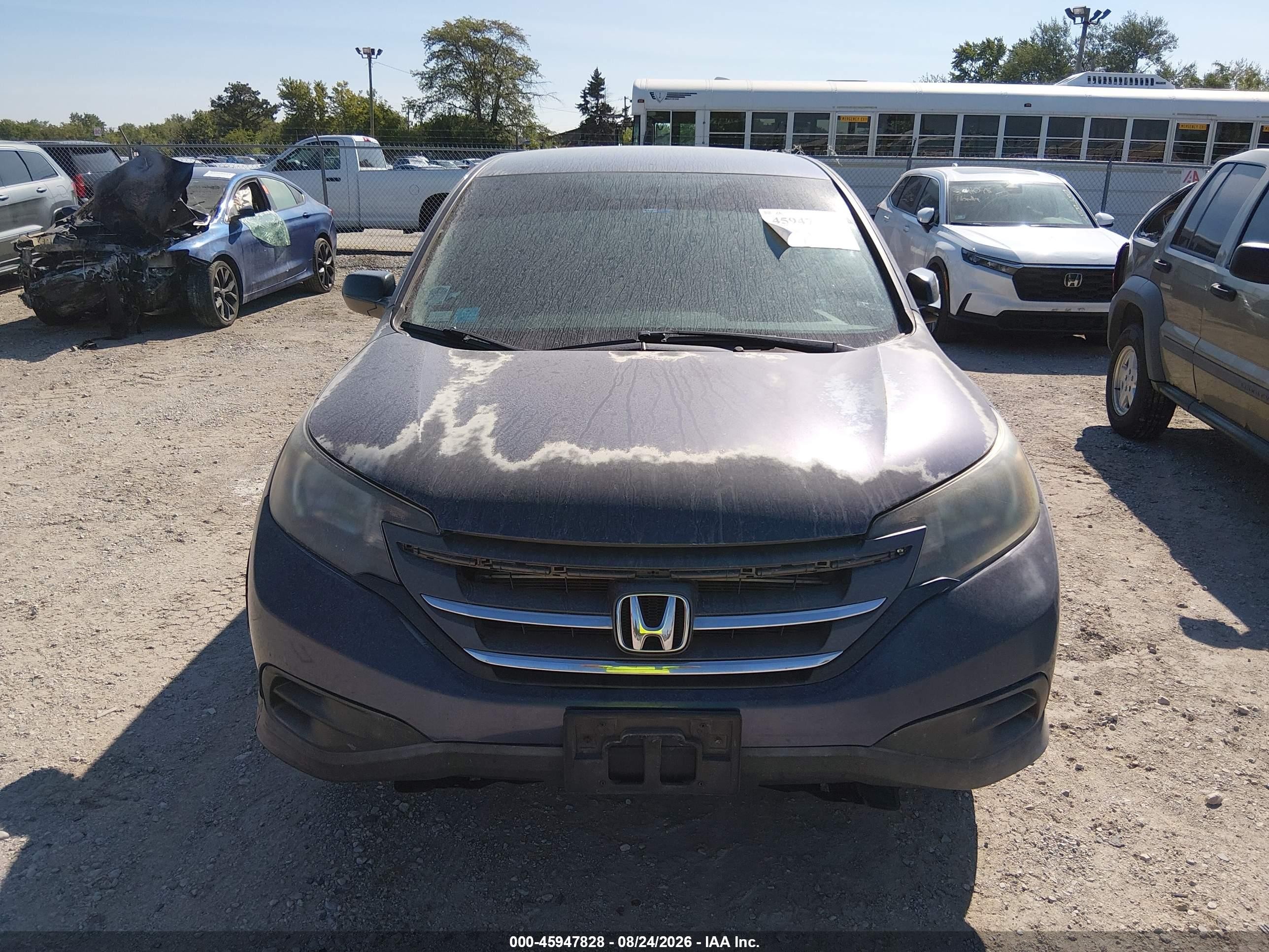 2014 Honda Cr-v Lx Dark Blue vin: 2HKRM4H36EH702707