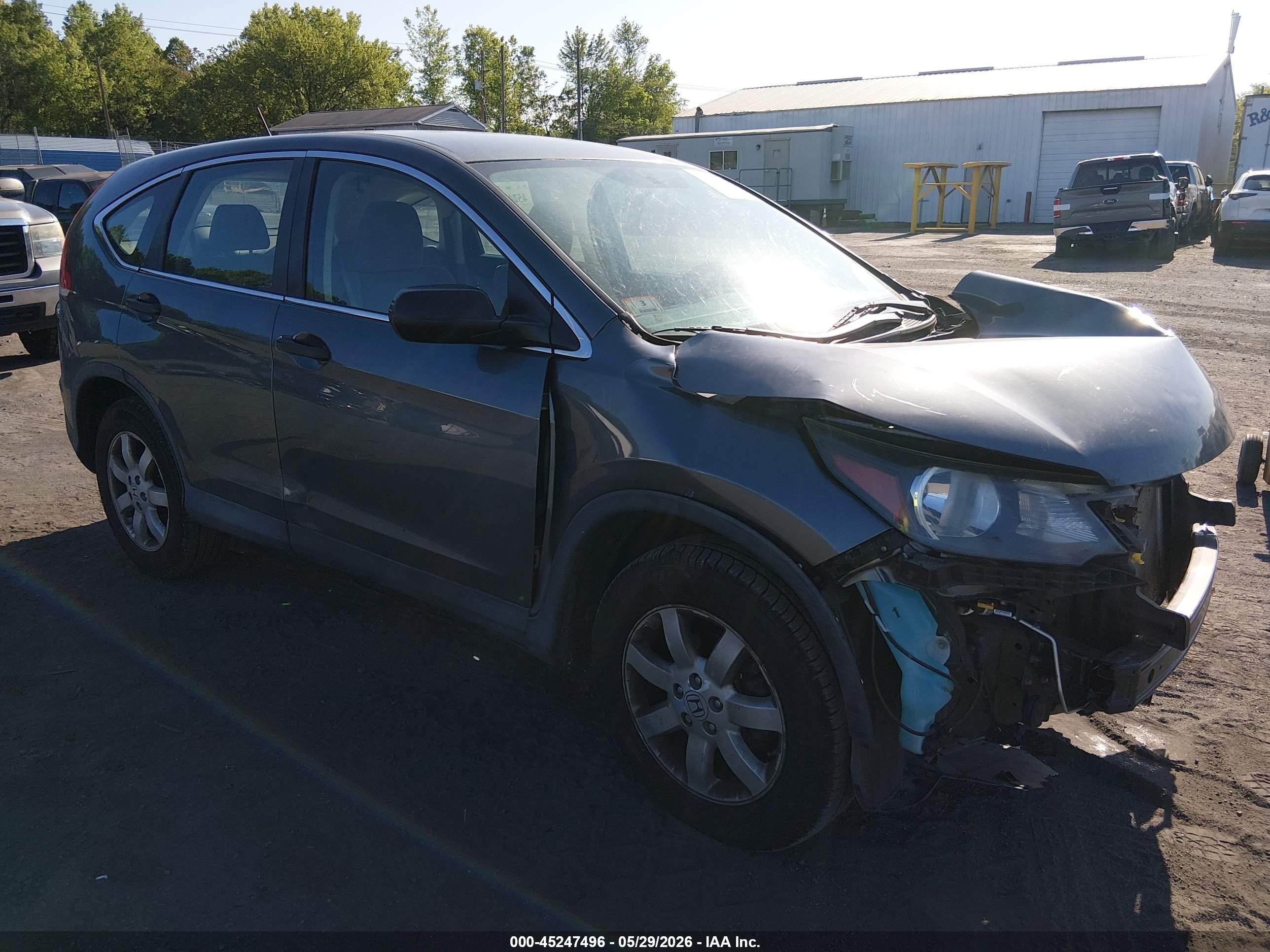 2014 Honda Cr-v Lx Gray vin: 2HKRM4H36EH710001