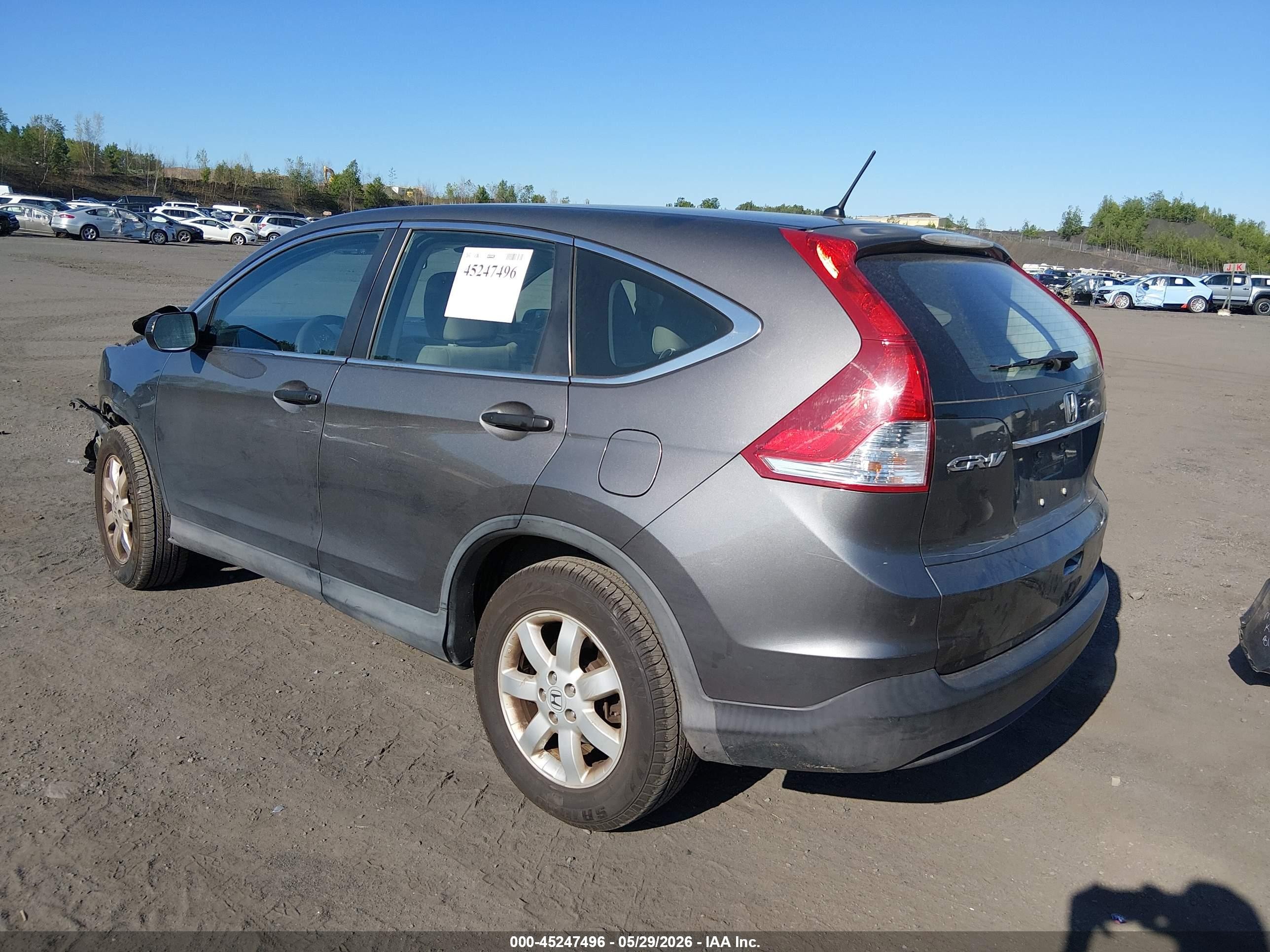 2014 Honda Cr-v Lx Gray vin: 2HKRM4H36EH710001