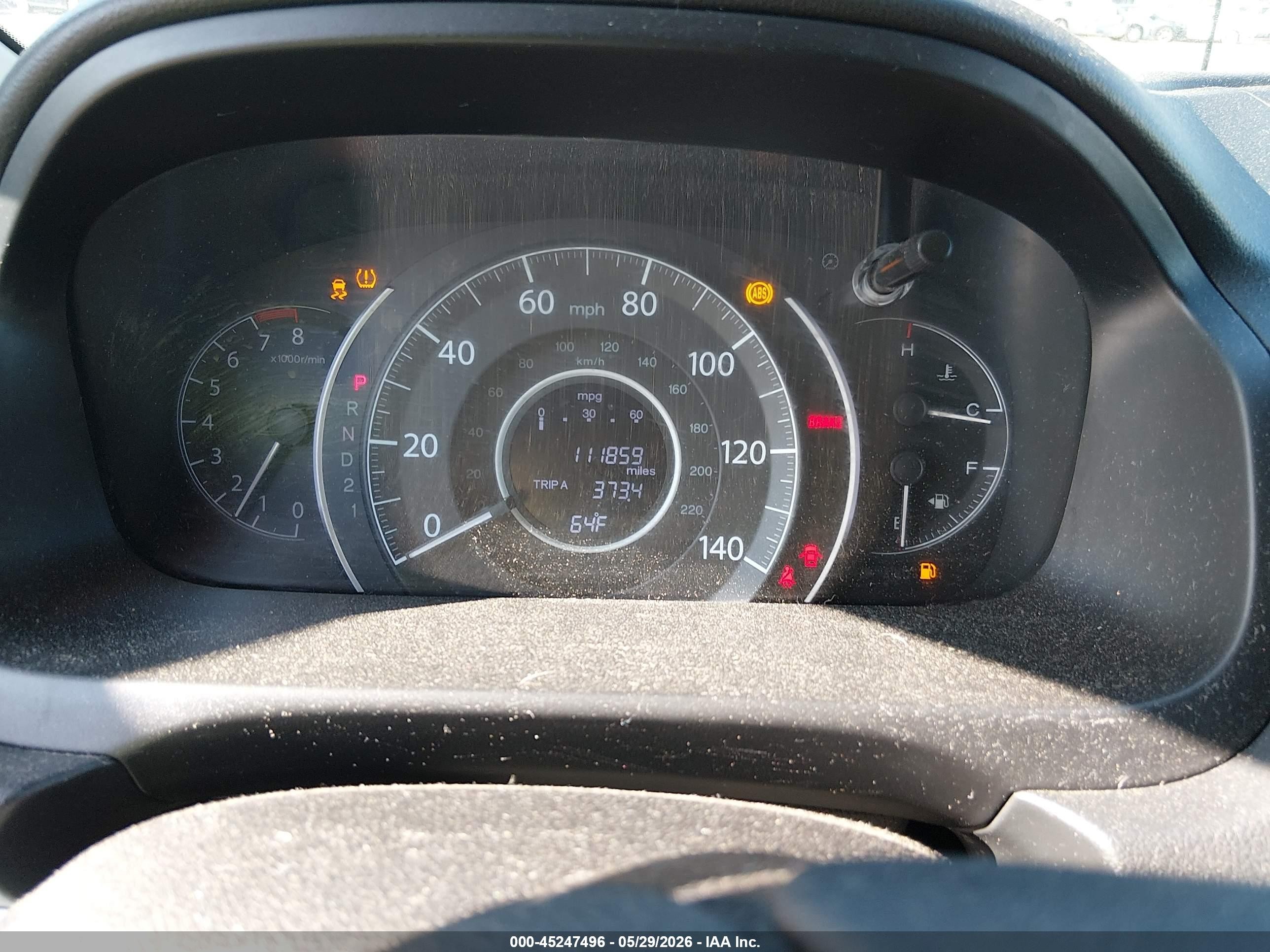 2014 Honda Cr-v Lx Gray vin: 2HKRM4H36EH710001
