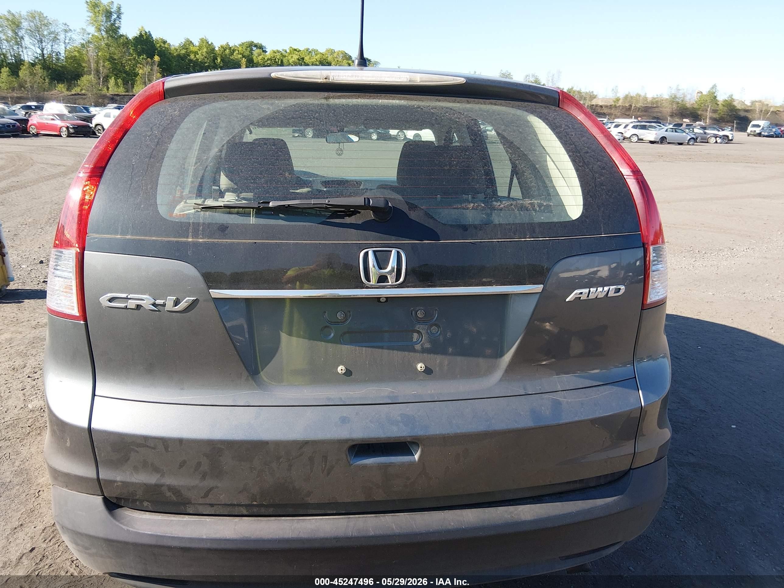 2014 Honda Cr-v Lx Gray vin: 2HKRM4H36EH710001