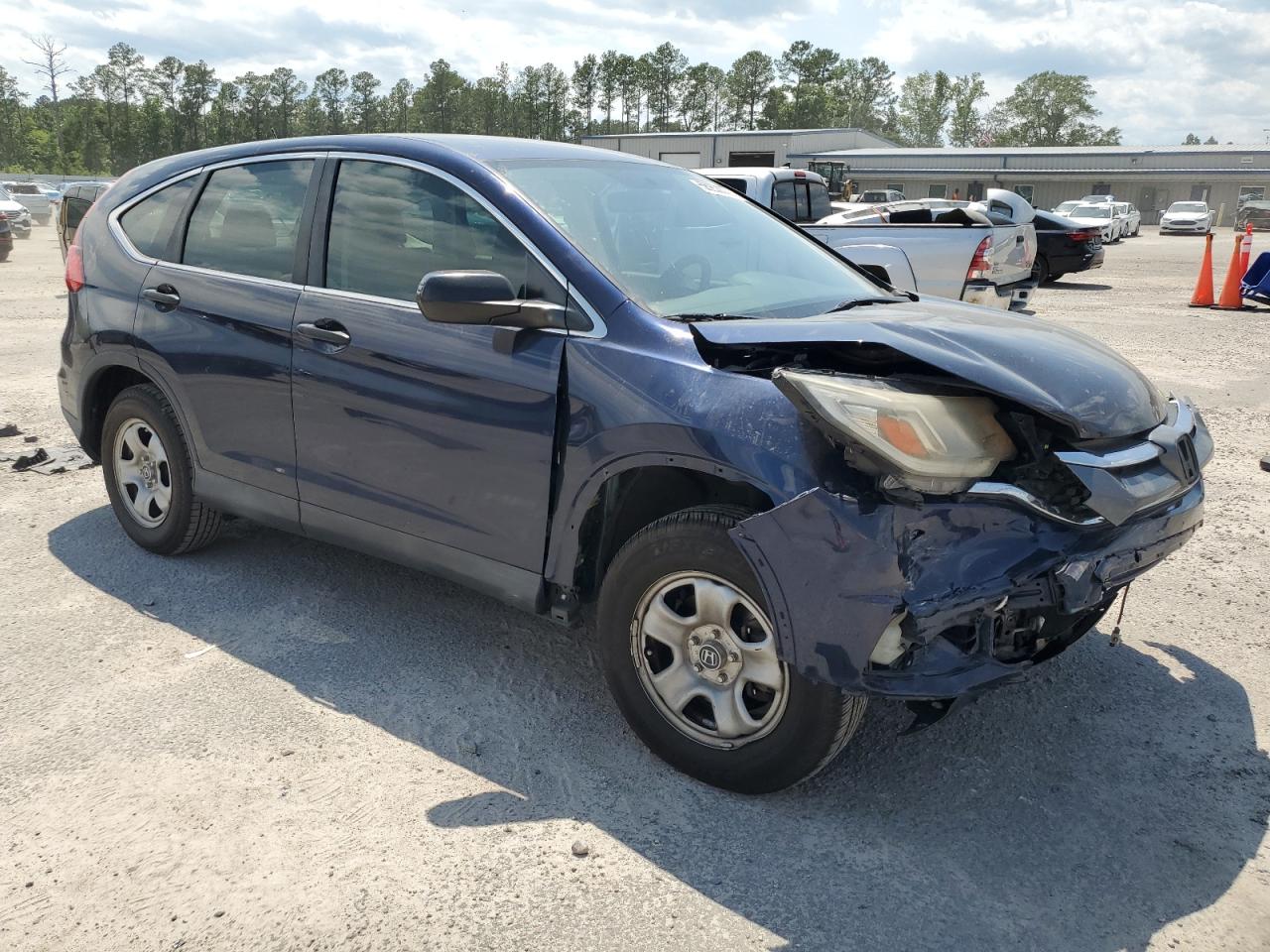 2015 Honda Cr-v Lx Blue vin: 2HKRM4H36FH612765