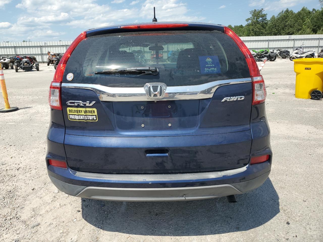 2015 Honda Cr-v Lx Blue vin: 2HKRM4H36FH612765