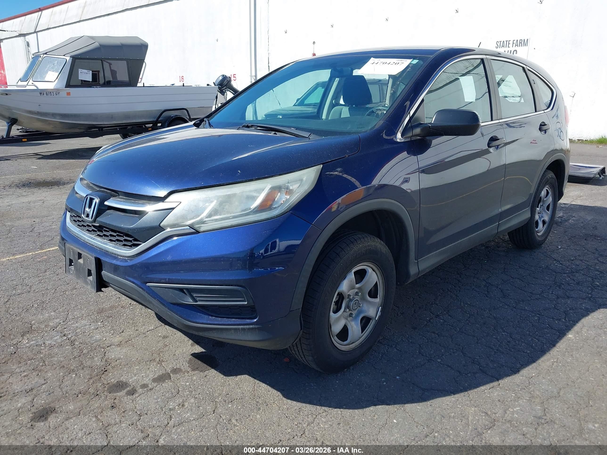 2015 Honda Cr-v Lx Blue vin: 2HKRM4H36FH623362