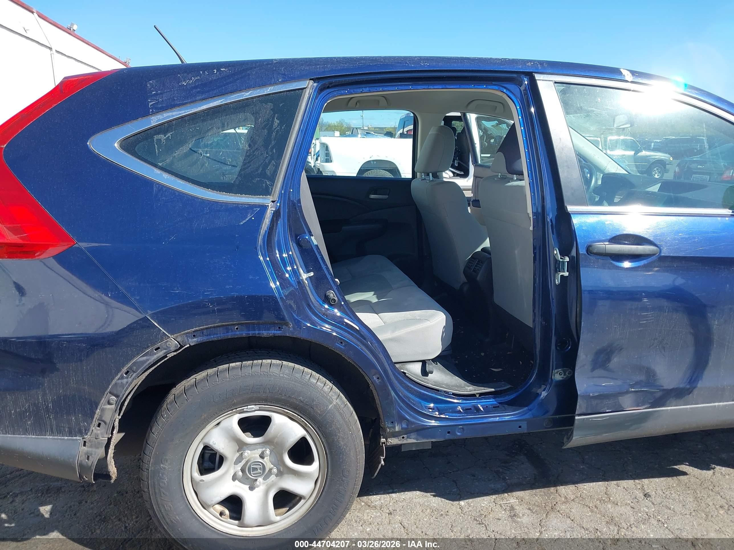 2015 Honda Cr-v Lx Blue vin: 2HKRM4H36FH623362