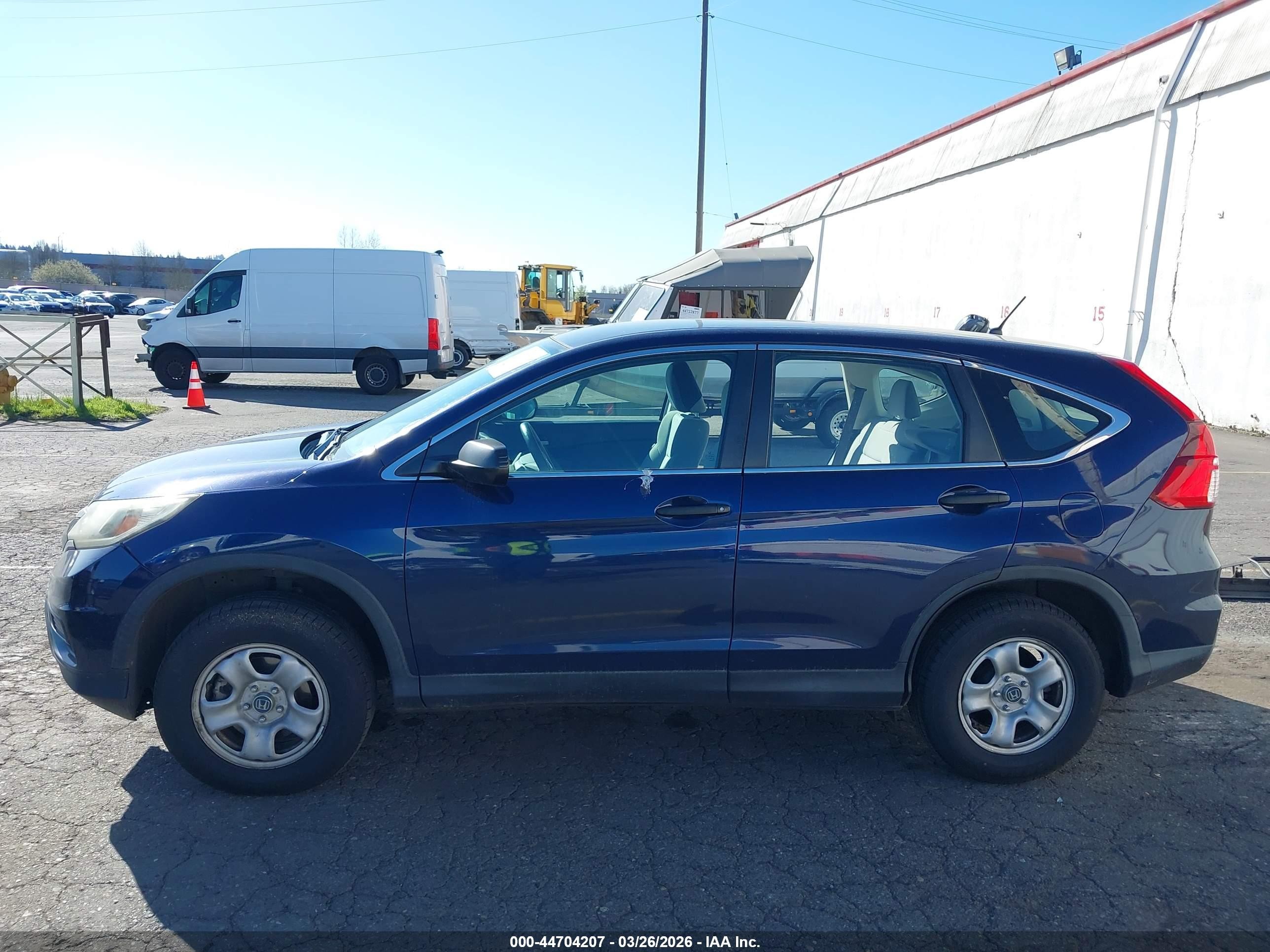 2015 Honda Cr-v Lx Blue vin: 2HKRM4H36FH623362