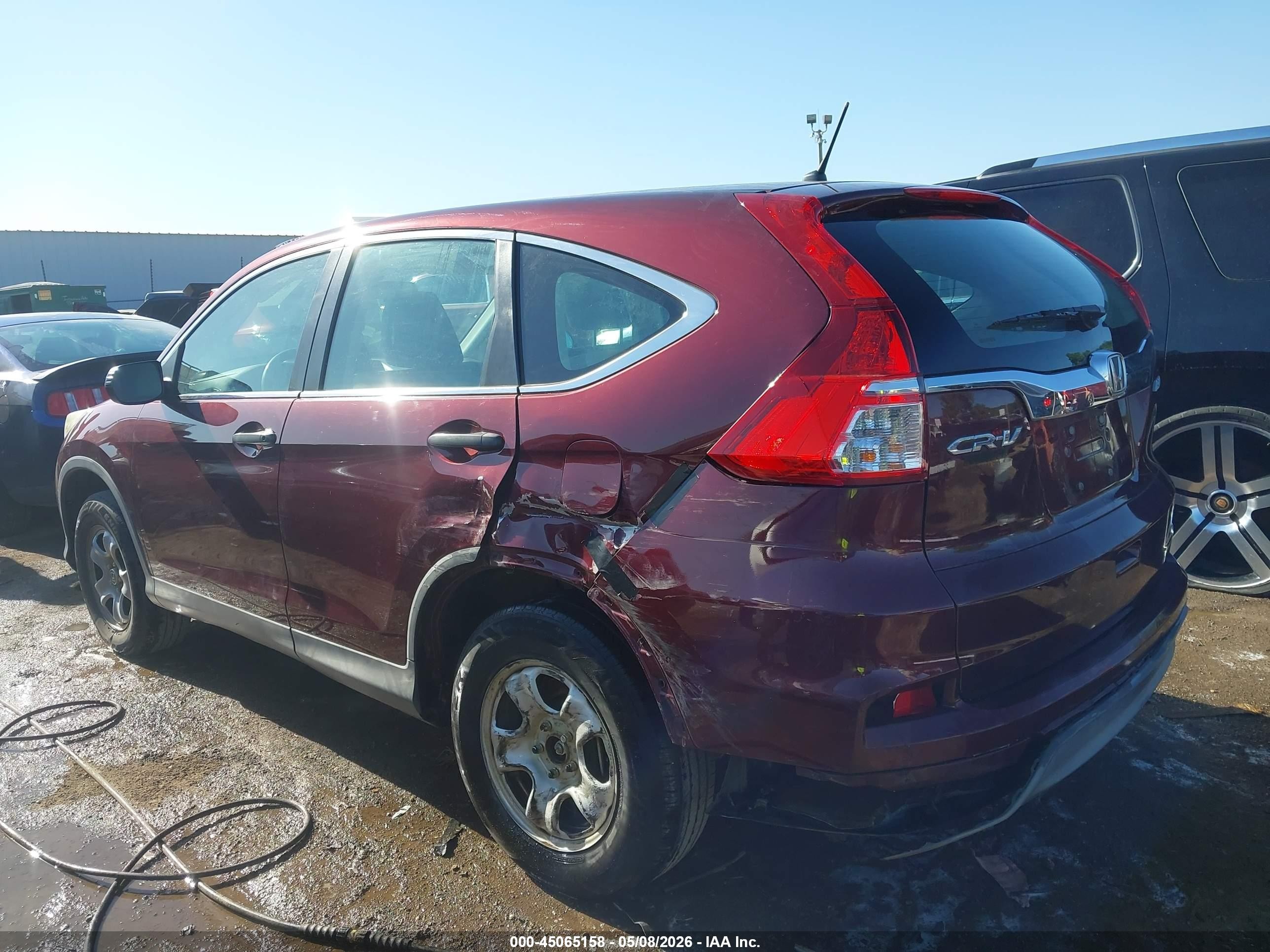 2015 Honda Cr-v Lx Red vin: 2HKRM4H36FH627010
