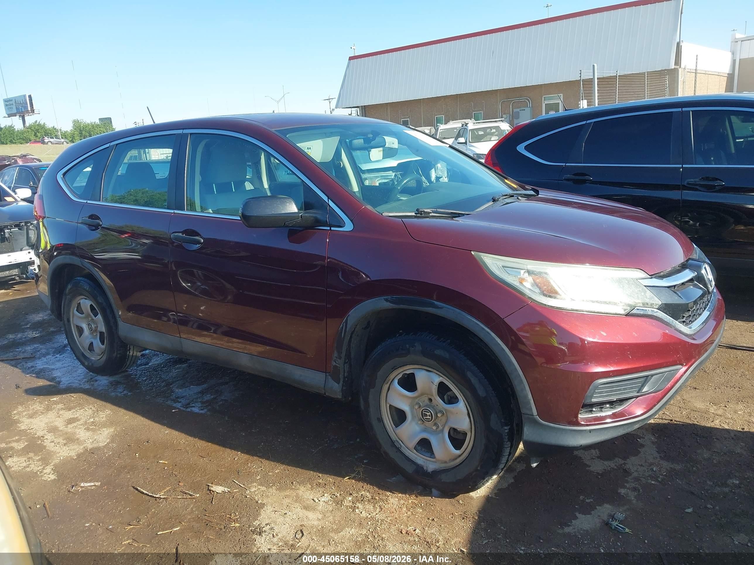 2015 Honda Cr-v Lx Red vin: 2HKRM4H36FH627010