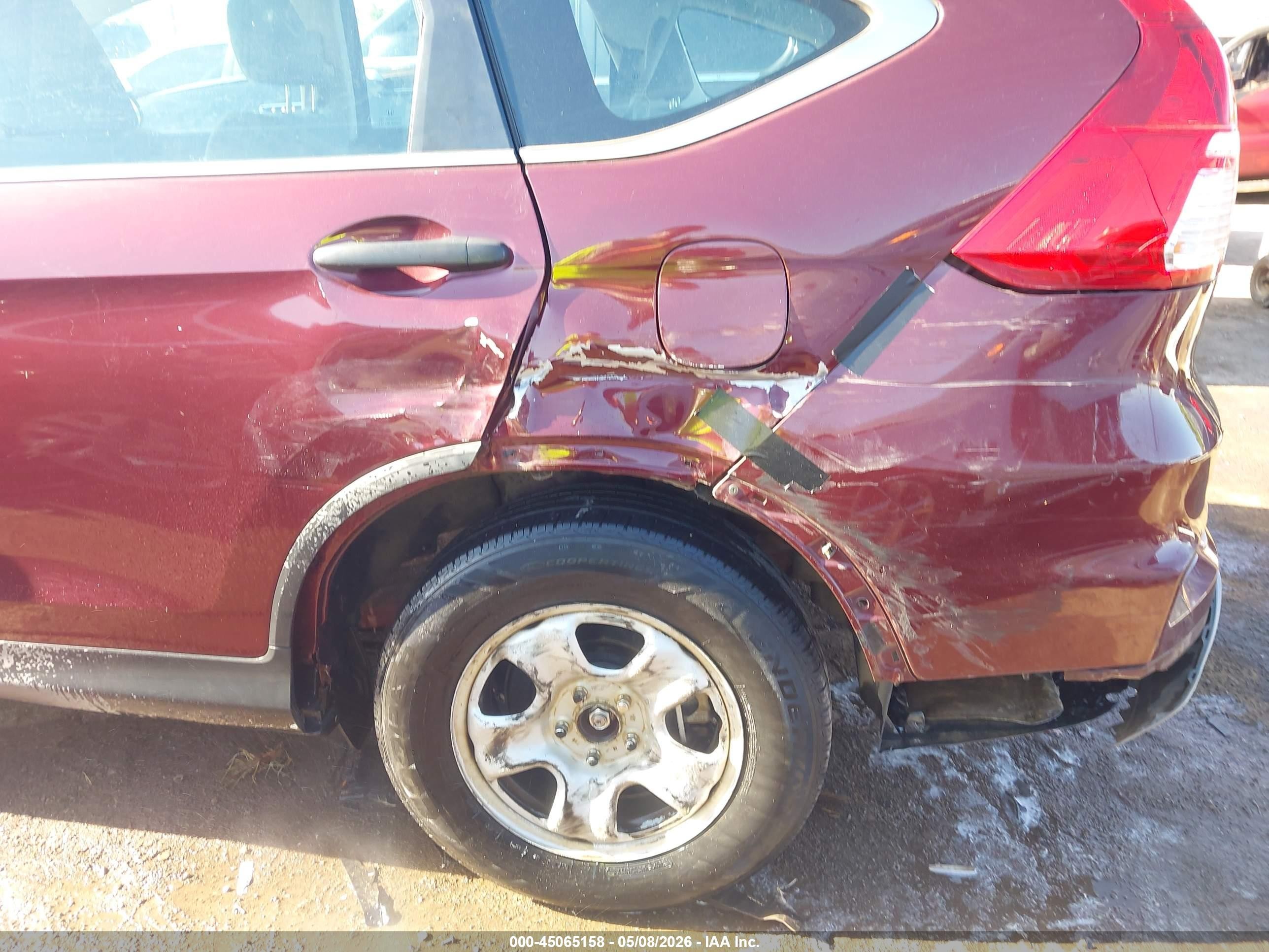 2015 Honda Cr-v Lx Red vin: 2HKRM4H36FH627010
