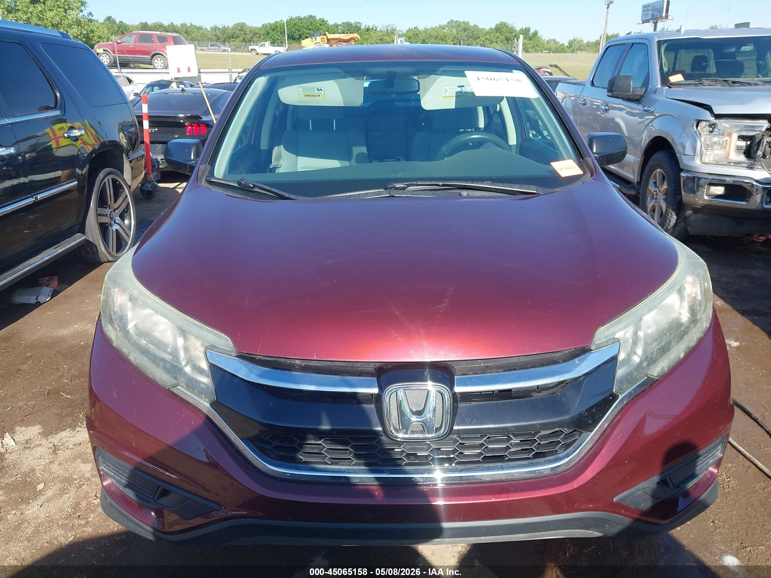 2015 Honda Cr-v Lx Red vin: 2HKRM4H36FH627010