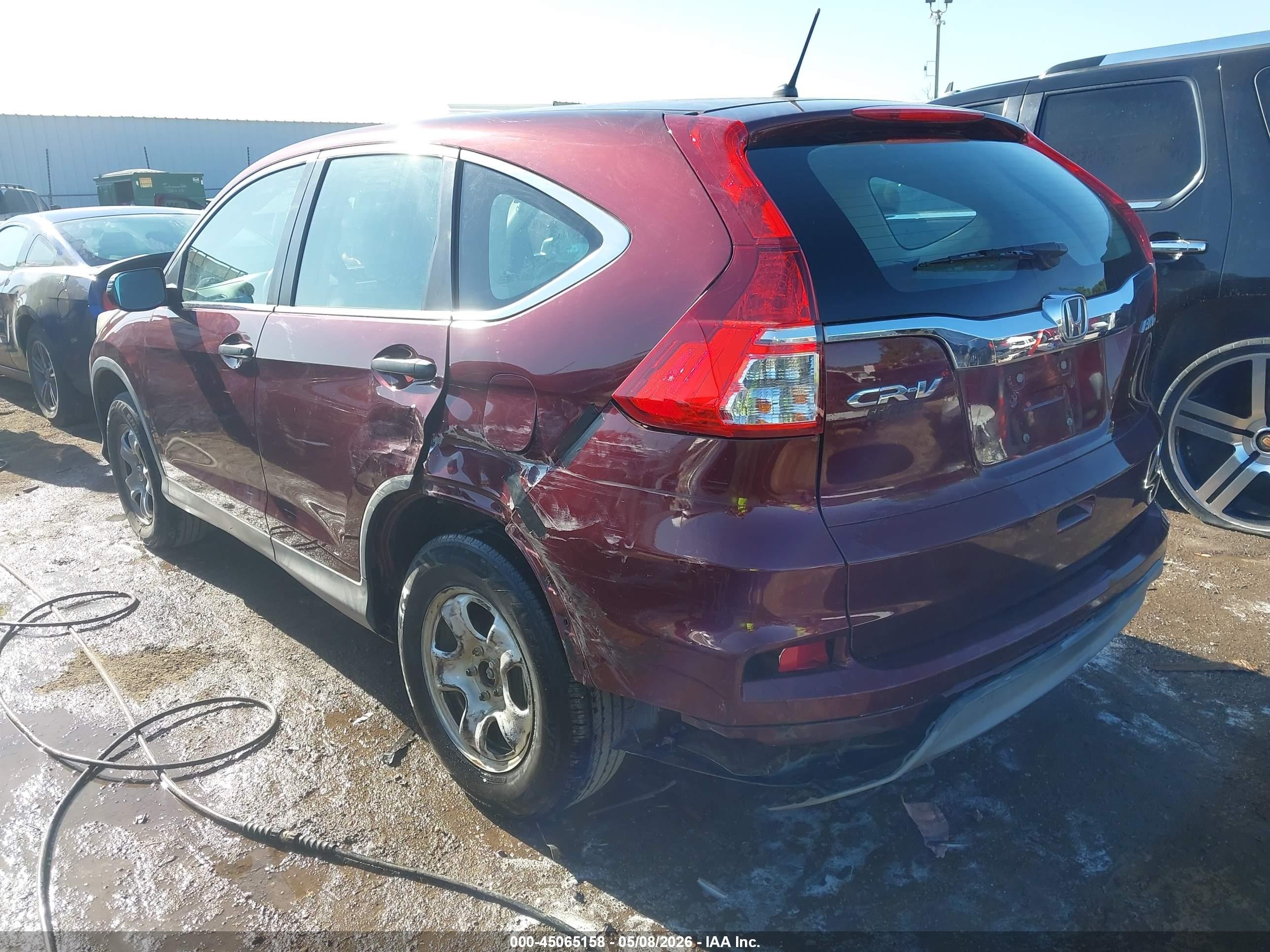2015 Honda Cr-v Lx Red vin: 2HKRM4H36FH627010