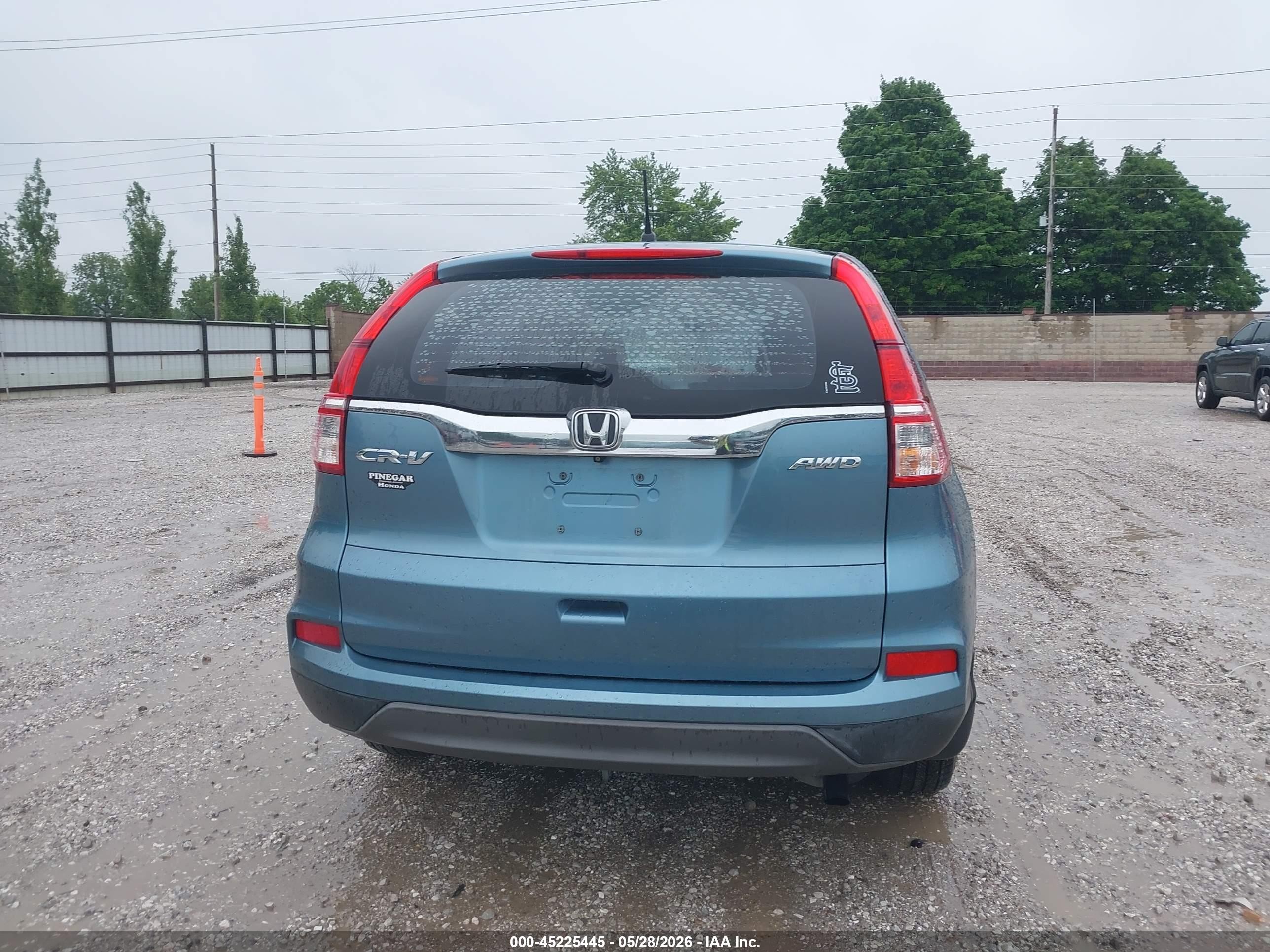 2015 Honda Cr-v Lx Blue vin: 2HKRM4H36FH640243