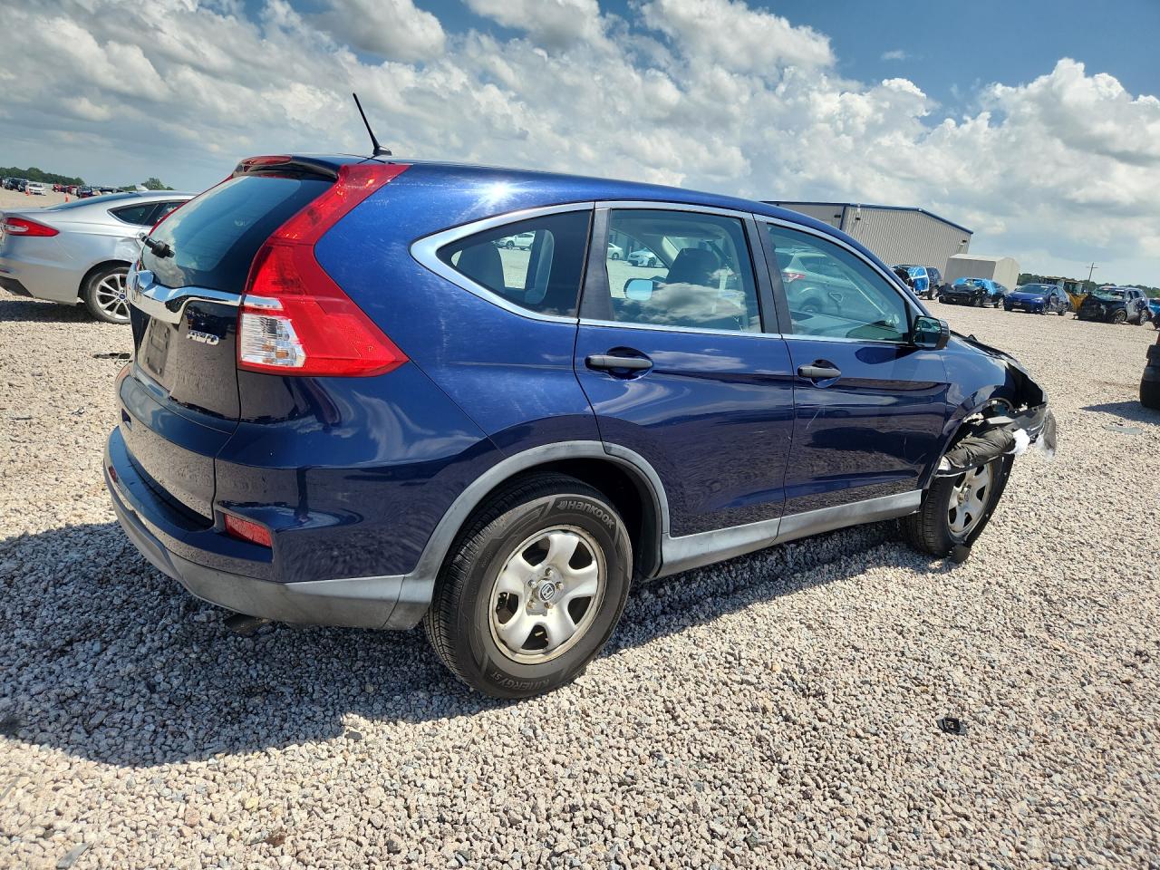 2015 Honda Cr-v Lx Синий vin: 2HKRM4H36FH693511