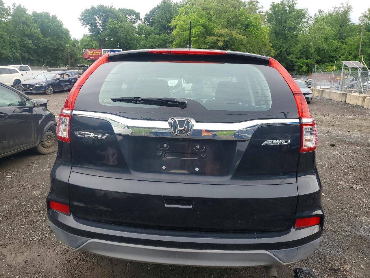 2015 Honda Cr-v Lx Черный vin: 2HKRM4H36FH698174