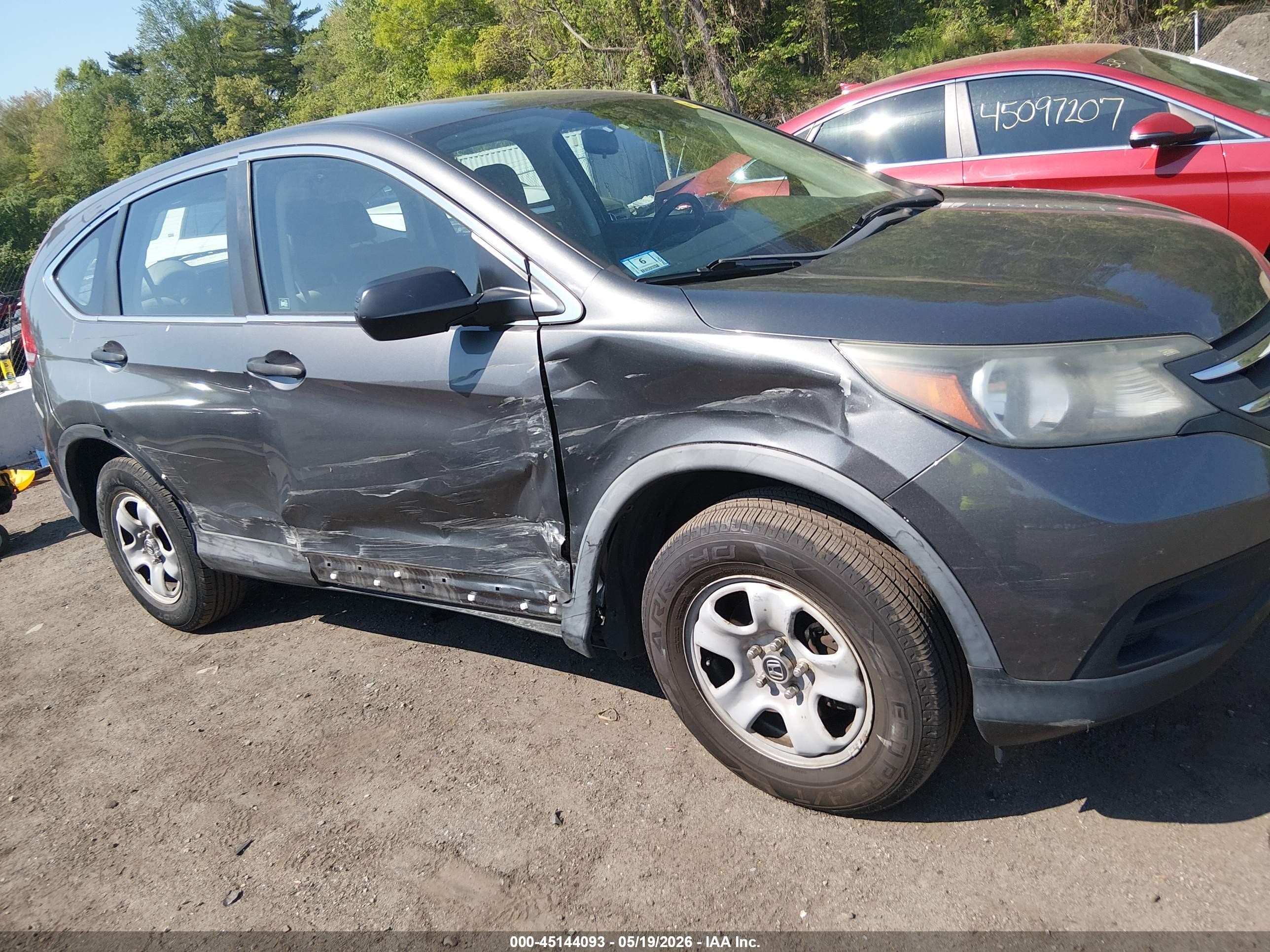 2012 Honda Cr-v Lx Gray vin: 2HKRM4H37CH612172