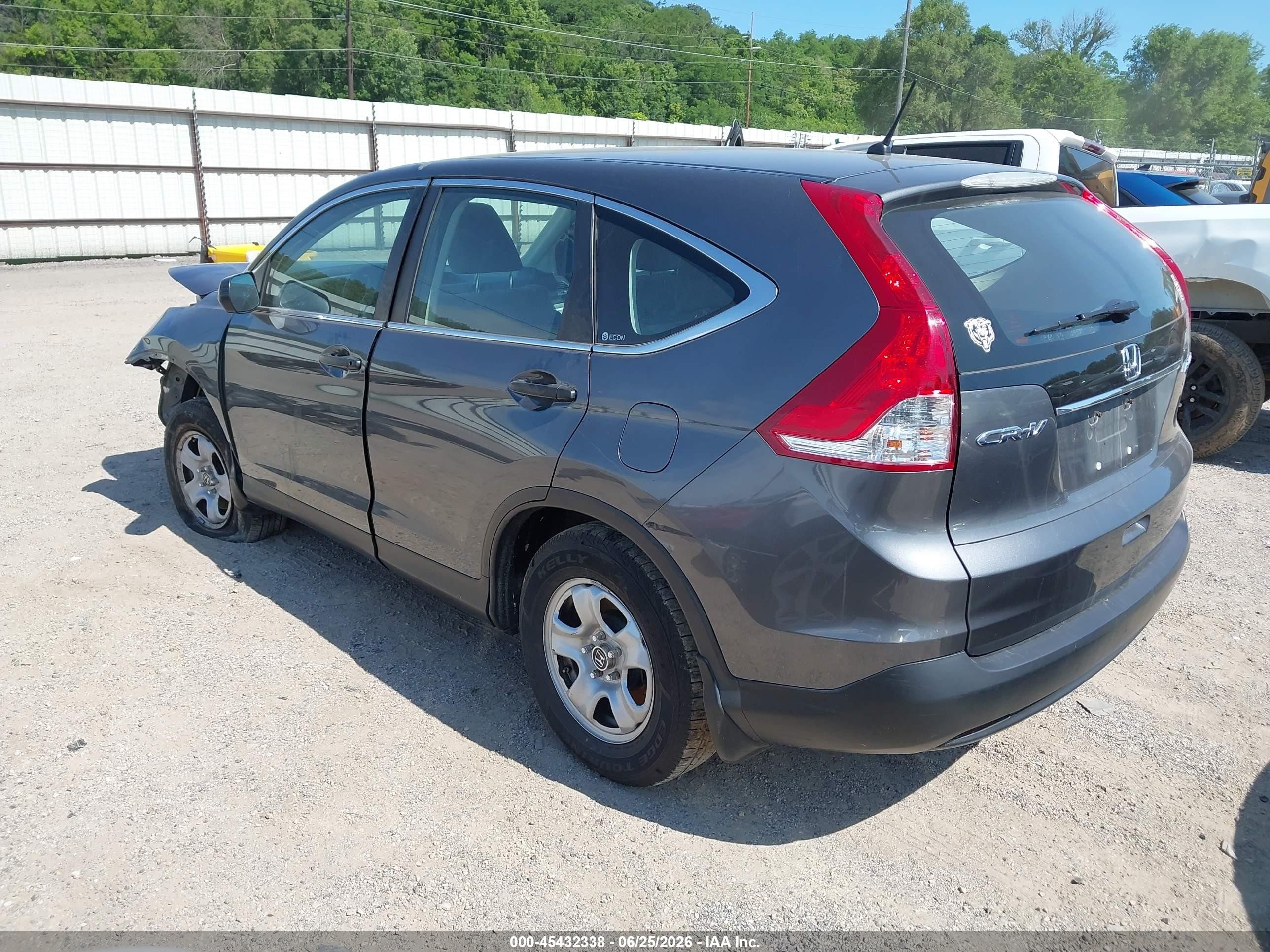 2012 Honda Cr-v Lx Серый vin: 2HKRM4H37CH617971
