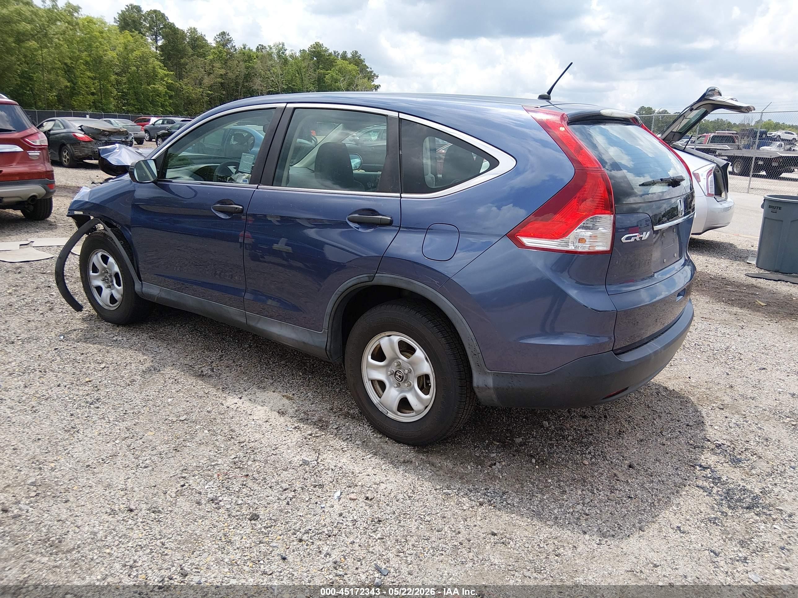 2013 Honda Cr-v Lx Dark Blue vin: 2HKRM4H37DH601433
