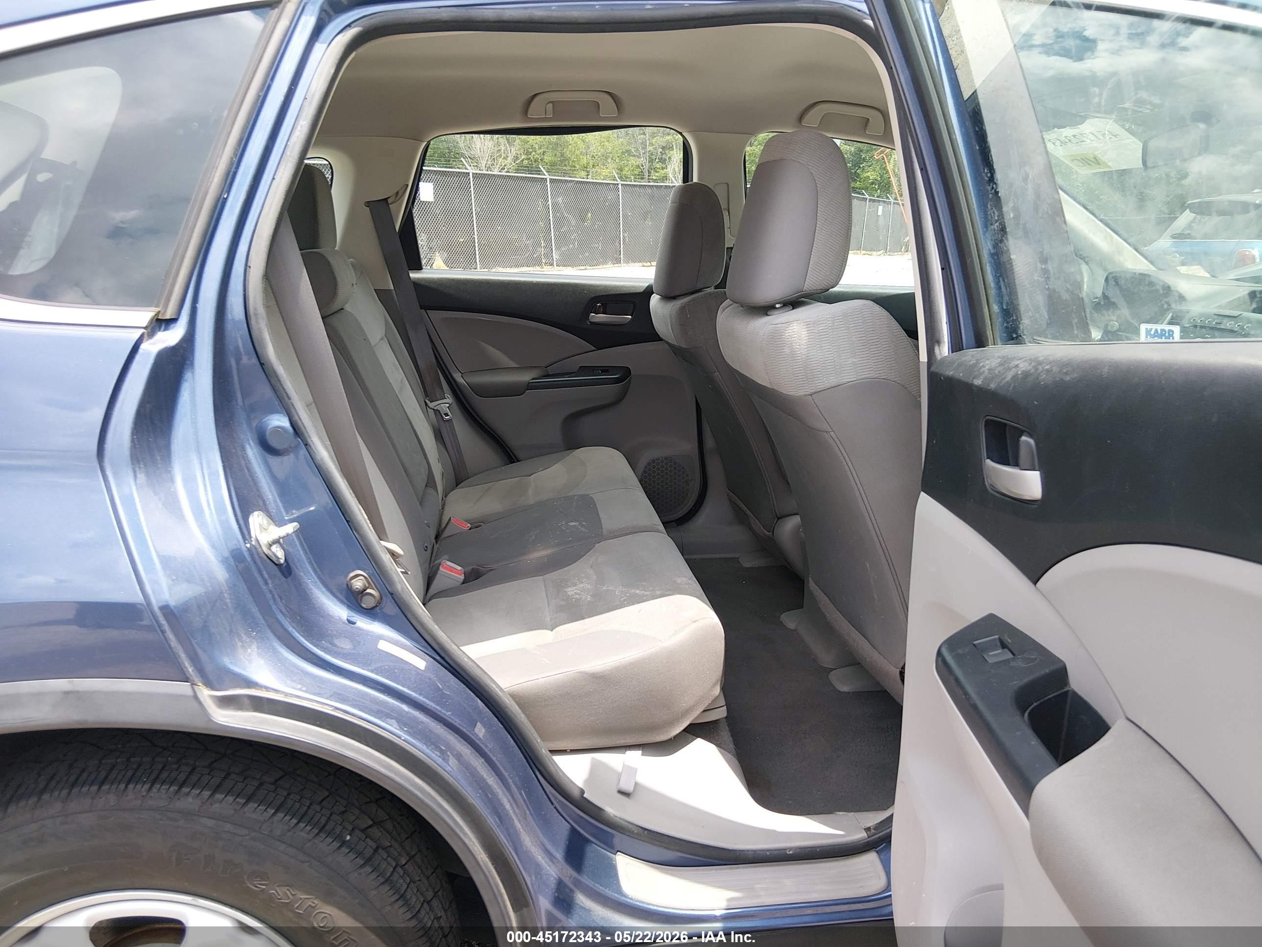 2013 Honda Cr-v Lx Dark Blue vin: 2HKRM4H37DH601433