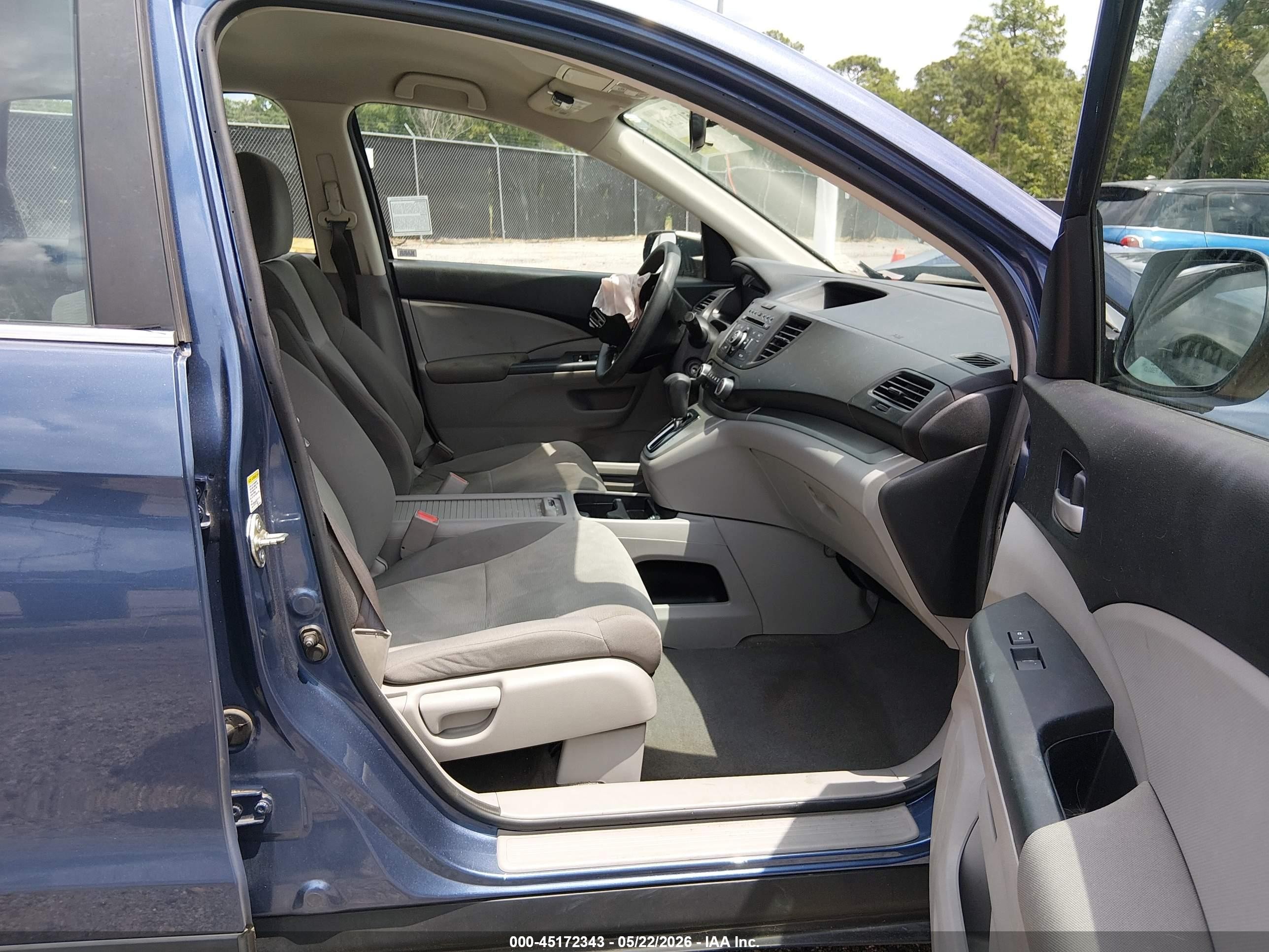 2013 Honda Cr-v Lx Dark Blue vin: 2HKRM4H37DH601433