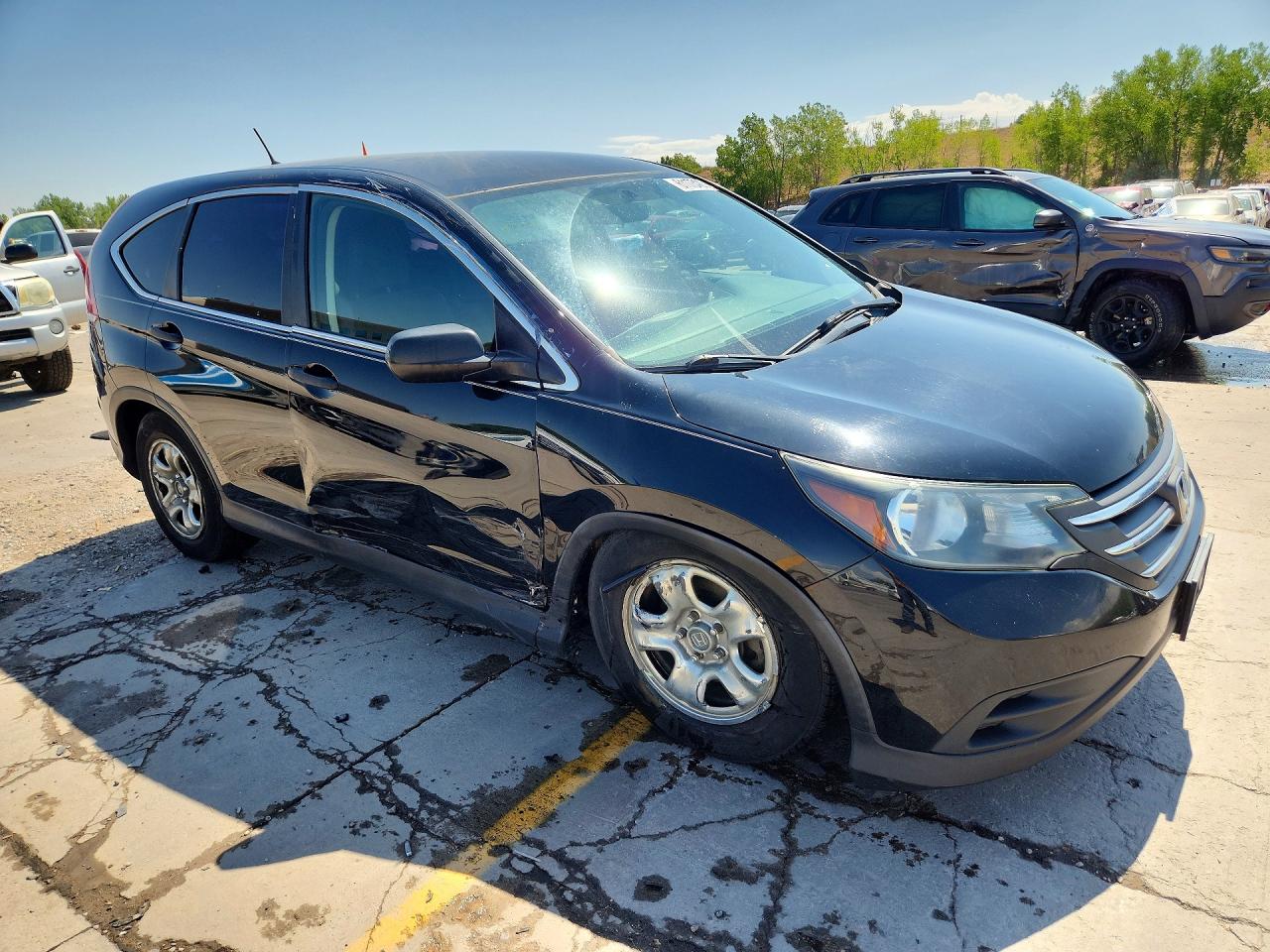 2013 Honda Cr-v Lx Black vin: 2HKRM4H37DH611928
