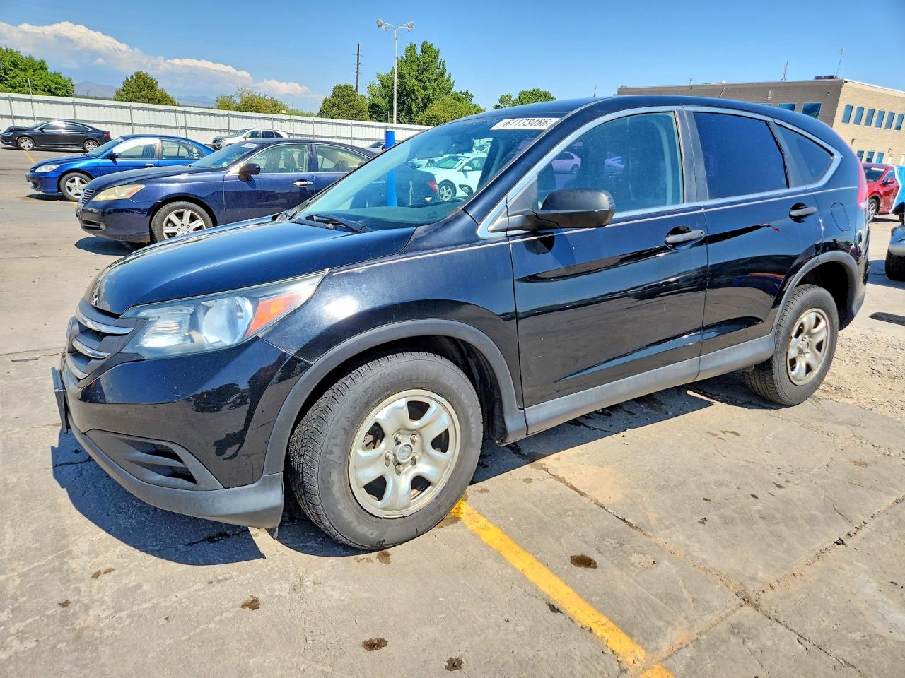 2013 Honda Cr-v Lx Black vin: 2HKRM4H37DH611928