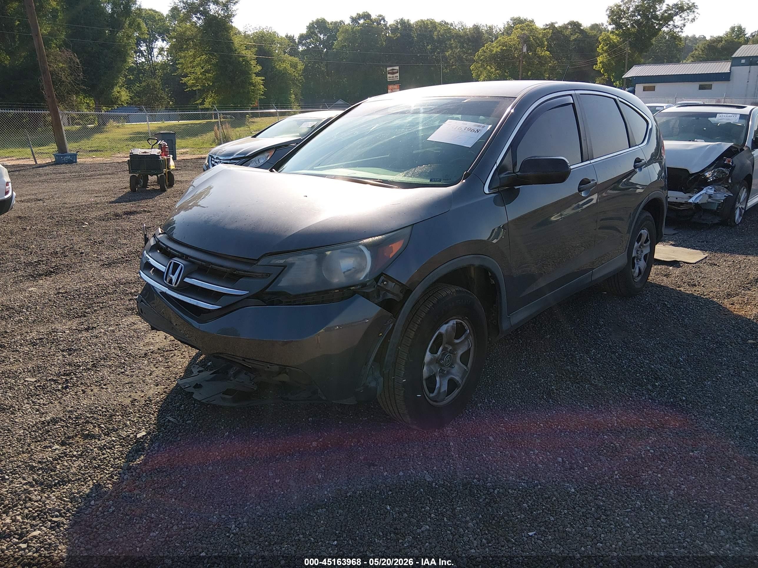 2013 Honda Cr-v Lx Gray vin: 2HKRM4H37DH651040