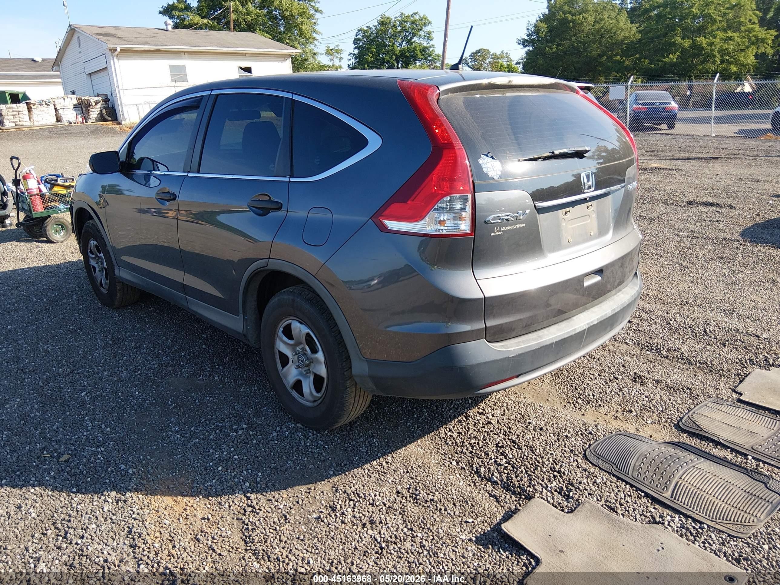 2013 Honda Cr-v Lx Gray vin: 2HKRM4H37DH651040